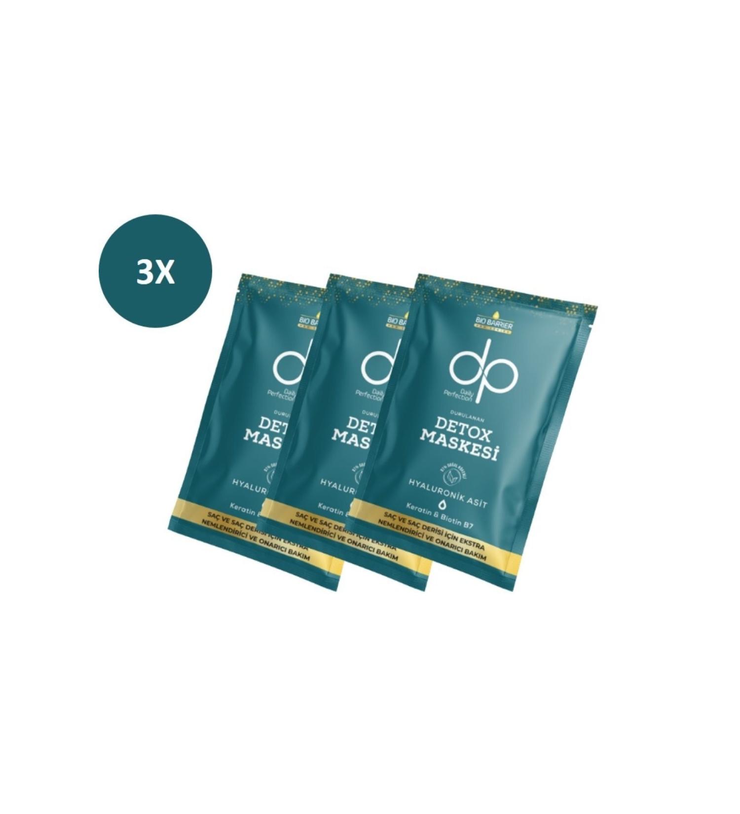 dp Daily Perfection Bio Barrier 25 Ml Rinse Detox Mask 3 Pack
