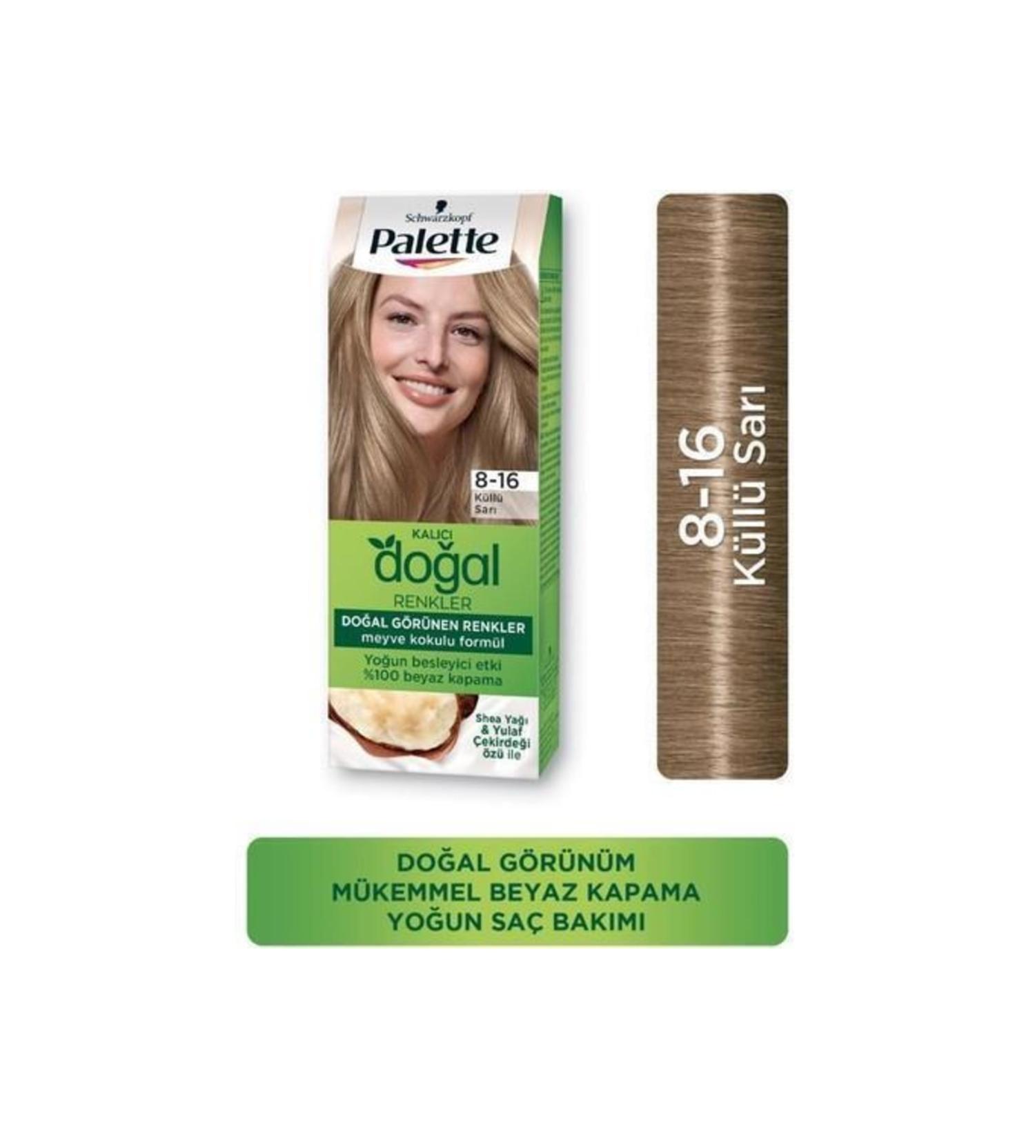 Palette Natural Natural Colors Hair Dye 8-16 Ash Blonde