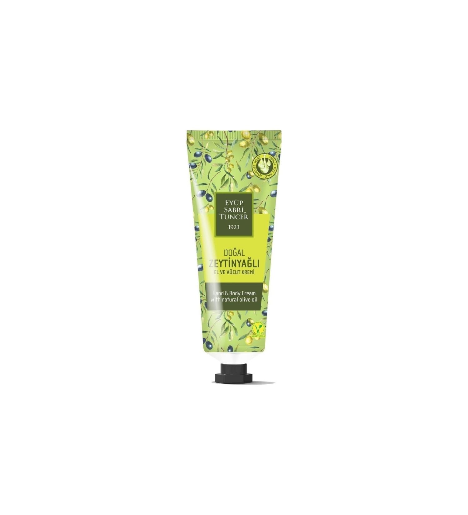 Ey p Sabri Tuncer Natural Olive Oil Hand and Body Cream 50 ml Tube (30 Diameter)