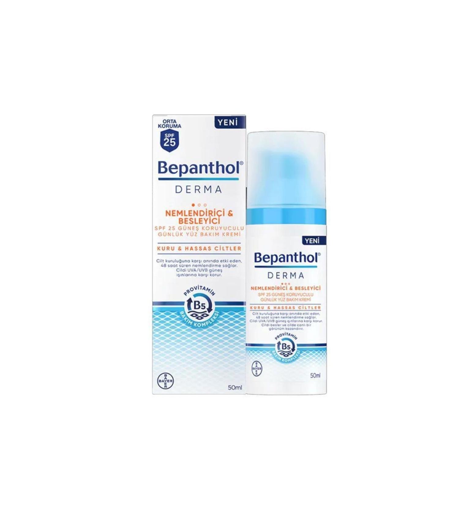 Bepanthol Derma Spf 25 Moisturizing Nourishing 50 ml Body Cream
