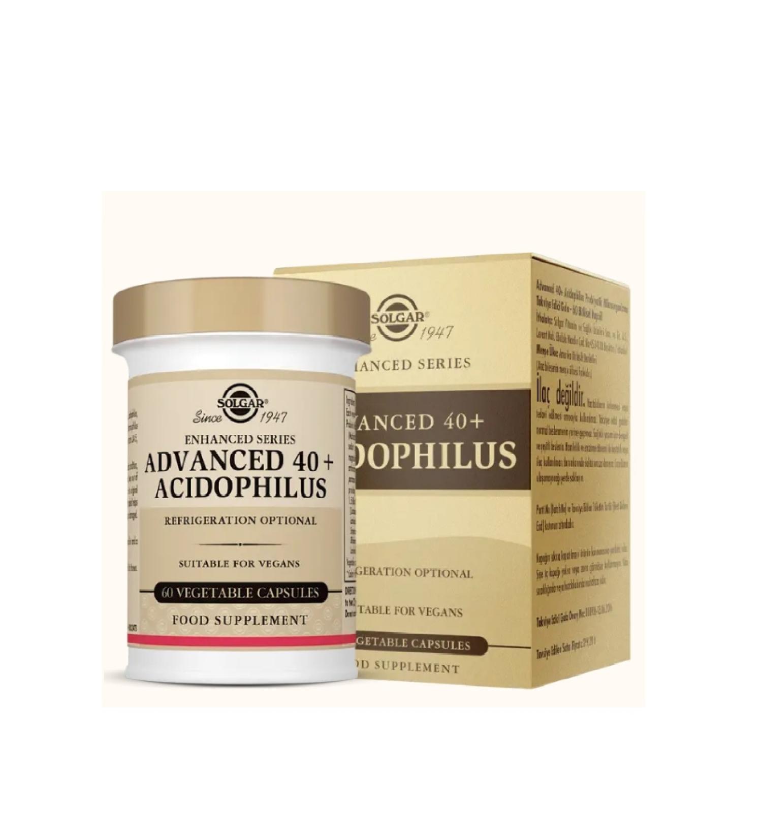 Solgar Advanced 40+ Acidophilus 60 Capsules