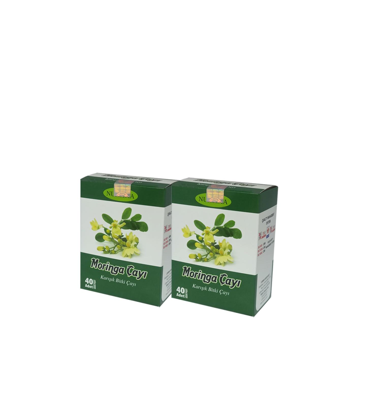 Nursima Moringa Herbal Tea Set 2 Pieces X 40 Pieces