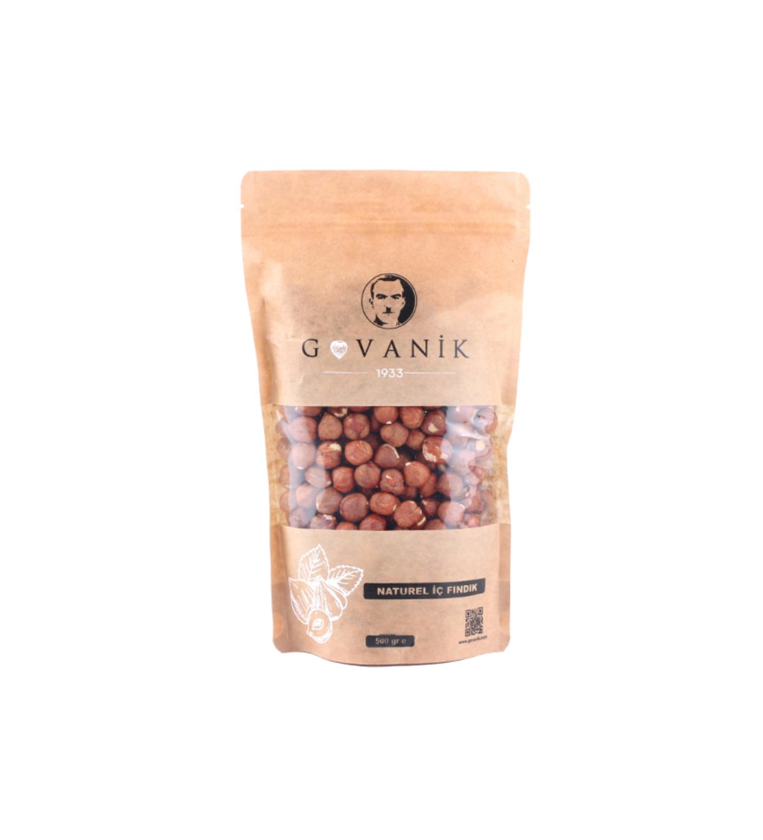 GOVANIK Natural Hazelnut Kernels (500 Gr)