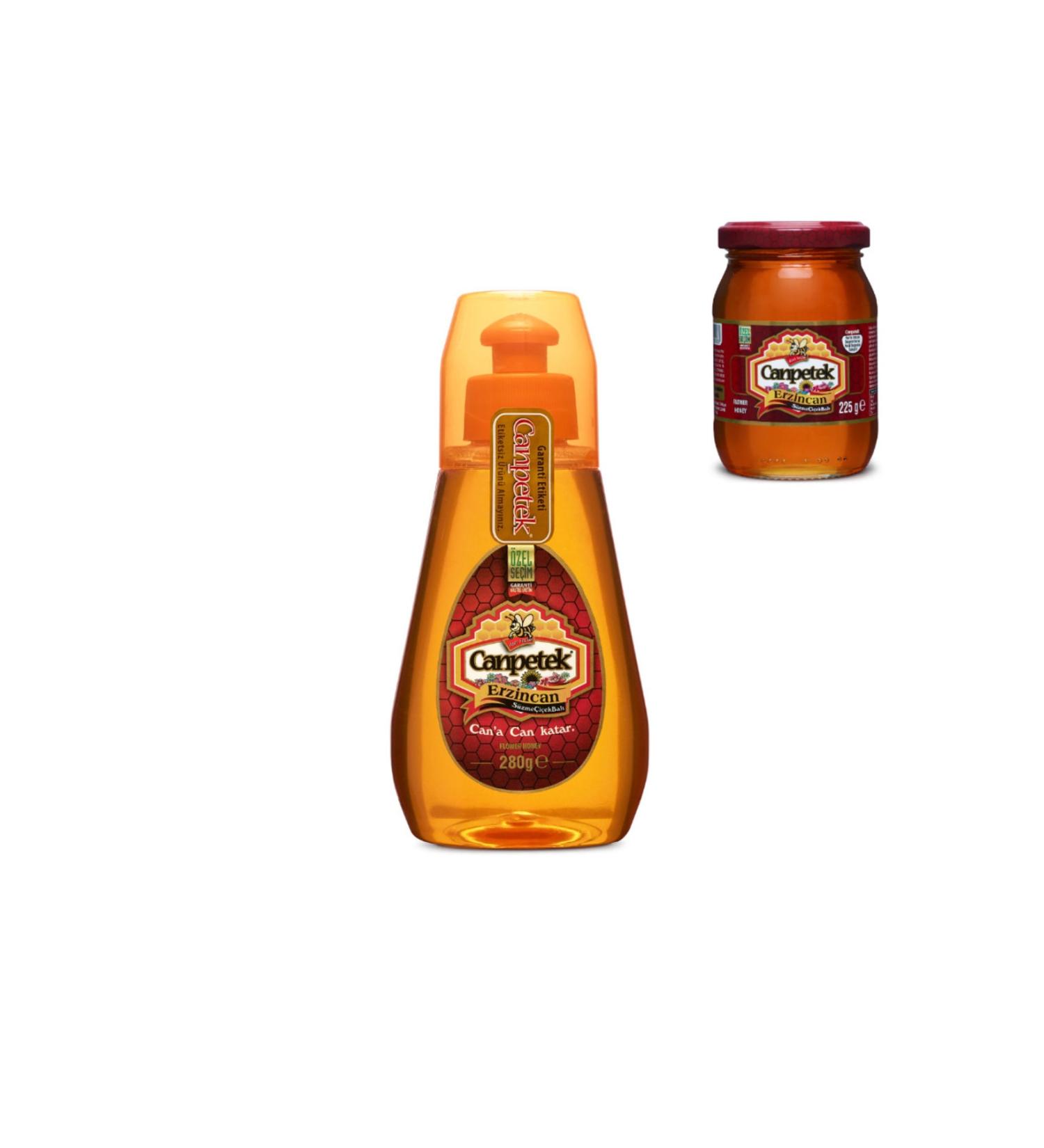 Canpetek Erzincan Flower Honey (280 gr. Snap Lid + 225 gr. Jar)