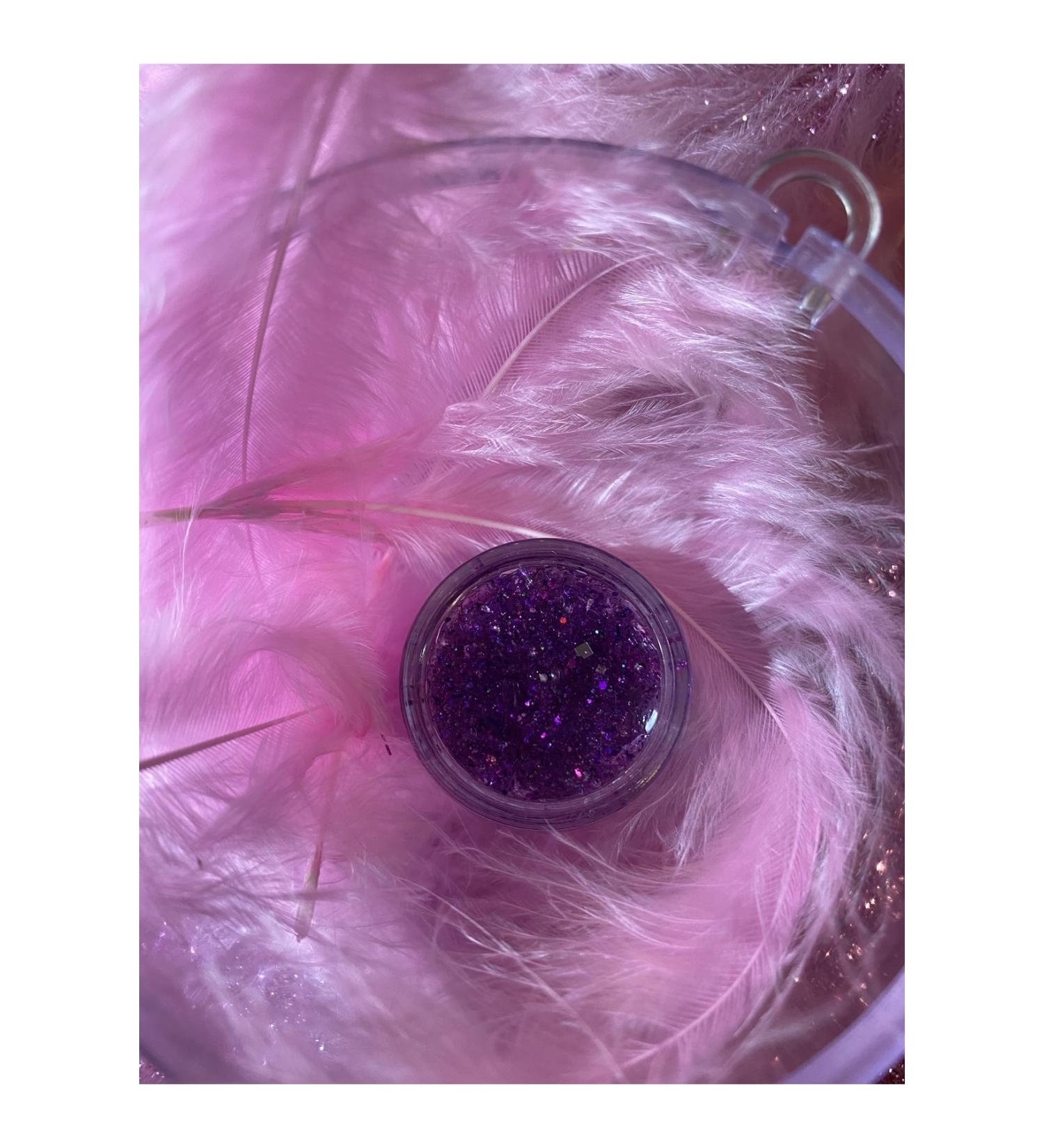 Bubblestar Purple Glitter Gel