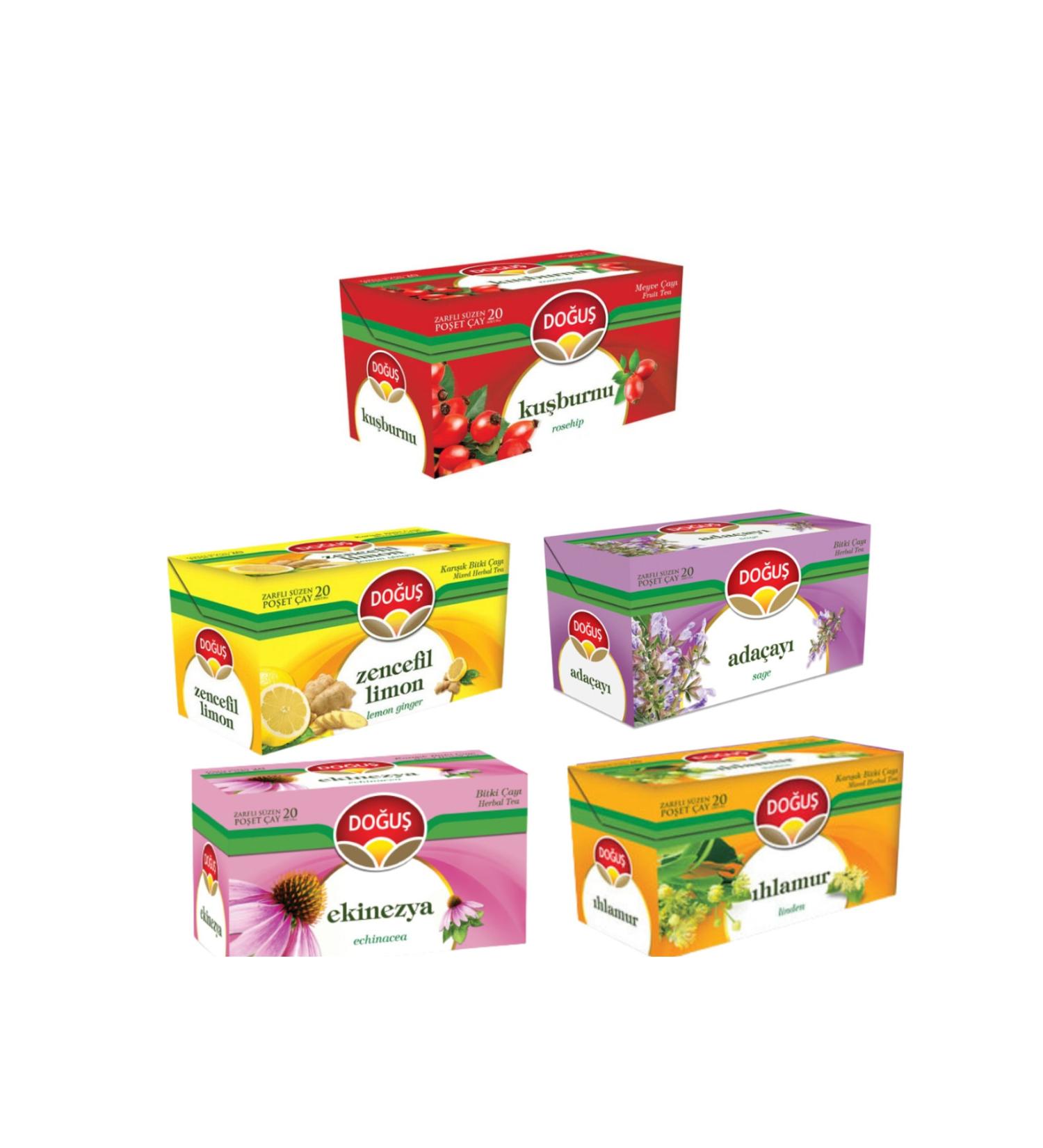 Do u Winter Tea Series (ginger lemon-lime-sage-rosehip-echinacea)5x20