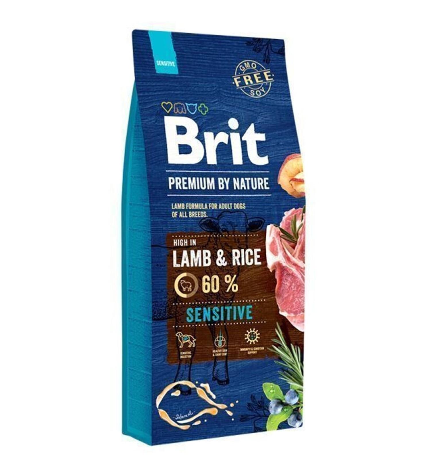 Brit Care Premium By Nature Sensitive Lamb Meat Rice Adult Dog Food 8 Kg
