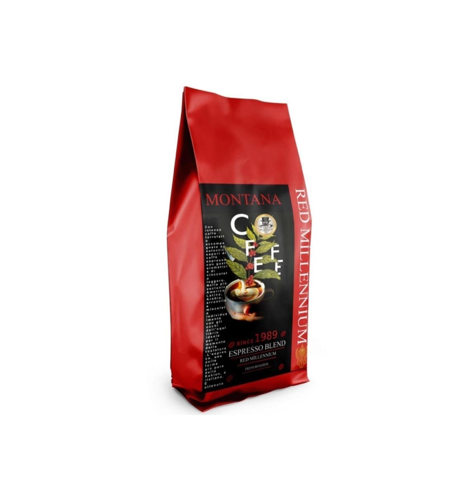 MONTANA Red Millennium Espresso Blend Bean Coffee 1 Kg