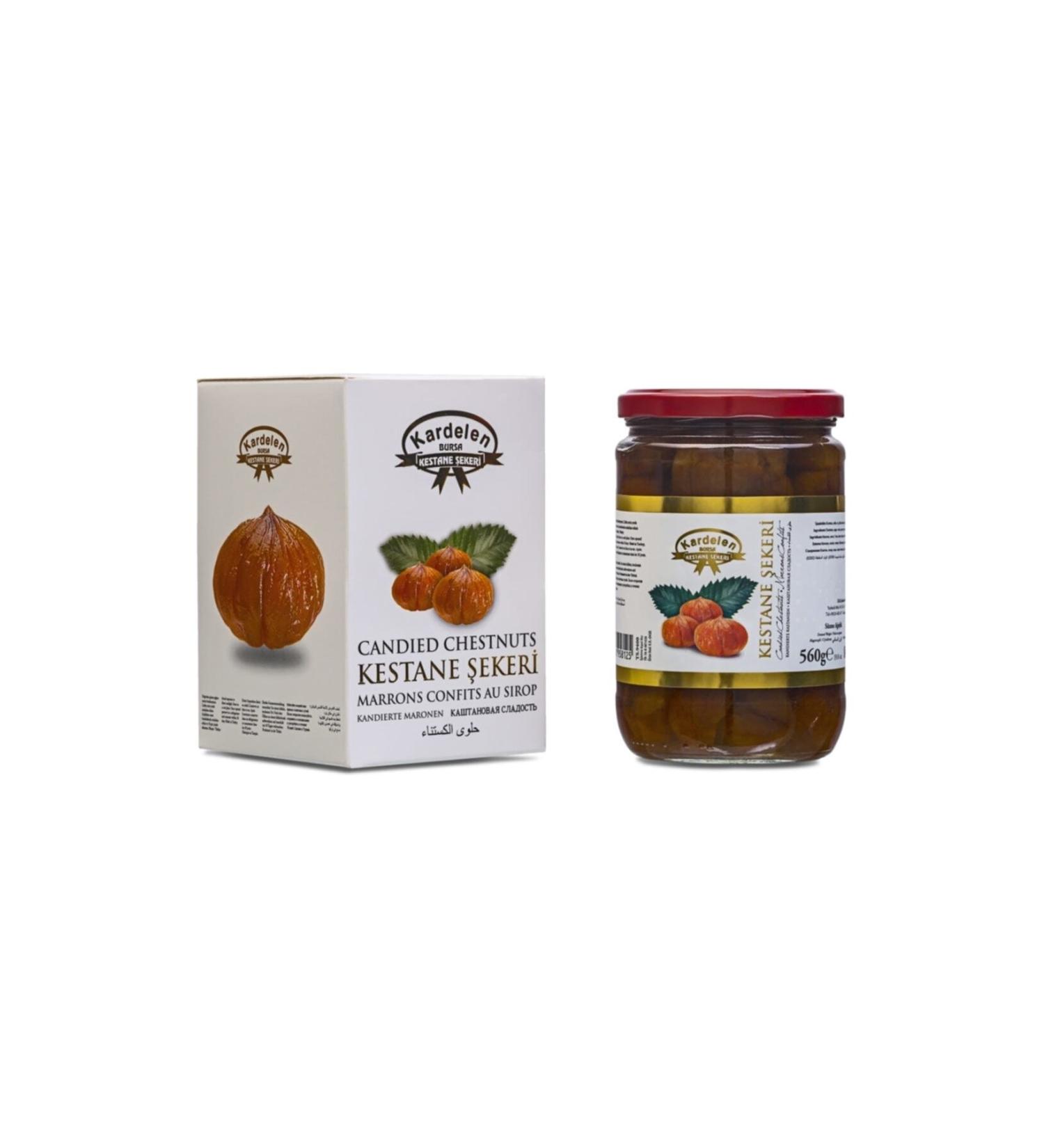 Kardelen 800g Jar Candied Chestnuts