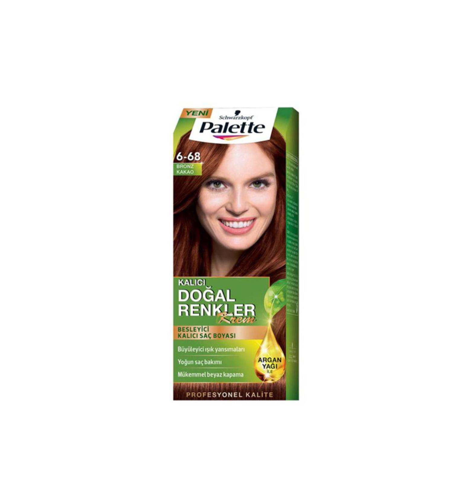 Palette Schwarzkopf Permanent Natural Colors 6-68 Bronze Cocoa Hair Dye