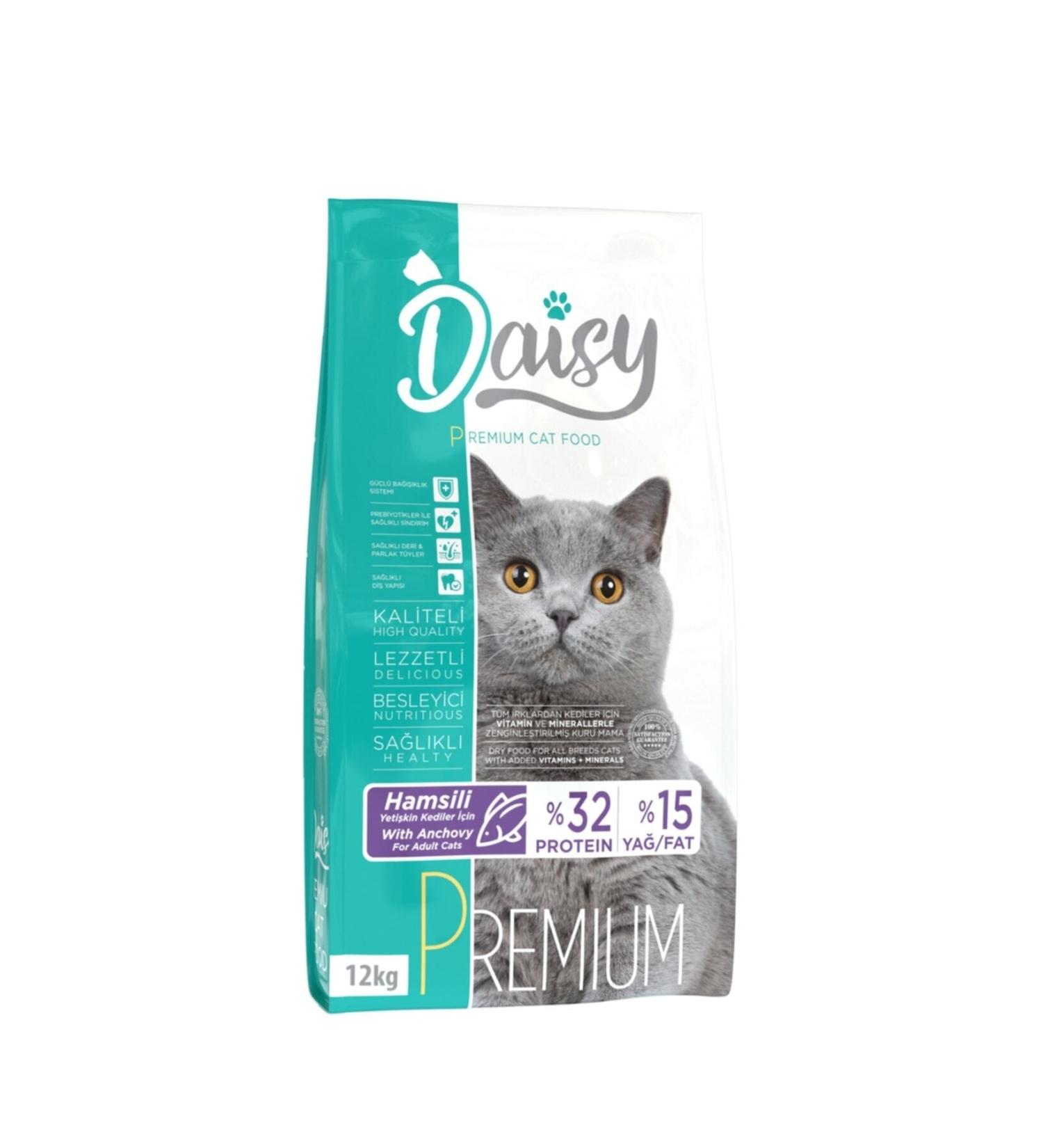 Daisy Premium Anchovy Adult Cat Food 12 Kg 2 Protein