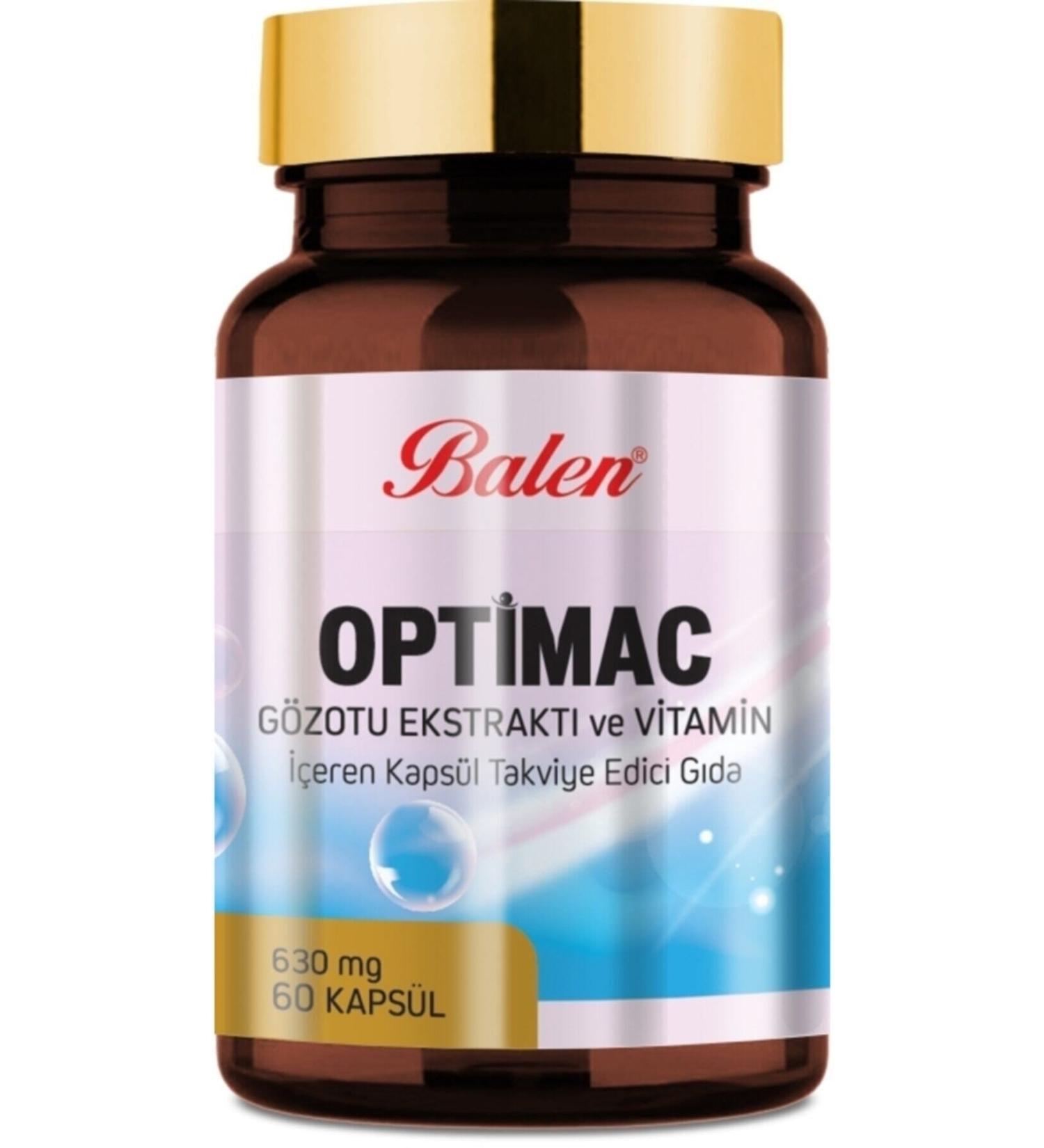 Balen Optimac Eyebright Extract and Vitamin Containing Capsule Supplementary Food