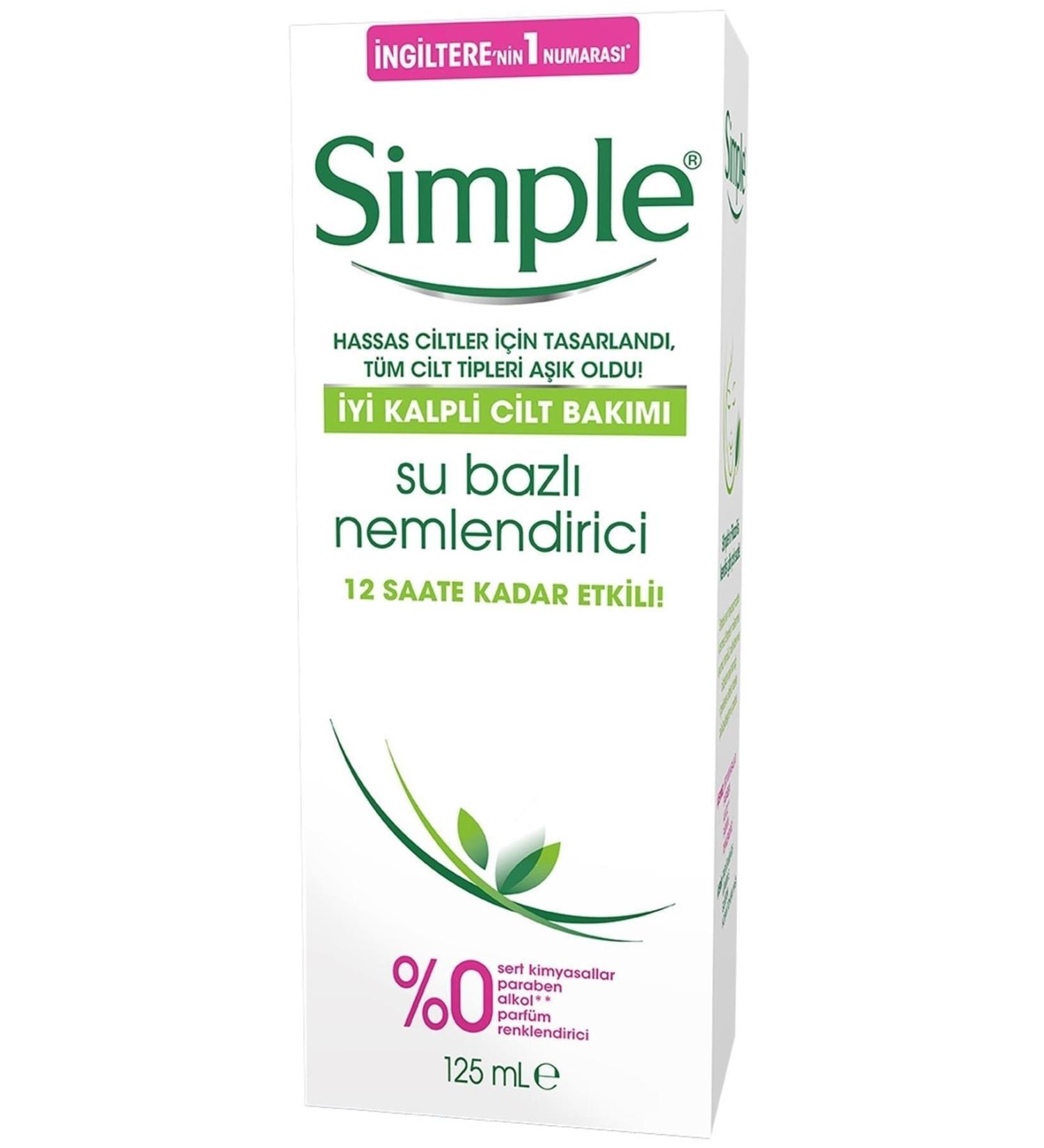 Simple Brand: Water Based Moisturizer 125ml Category: Face Cream - Buy Online on GoSupps.com