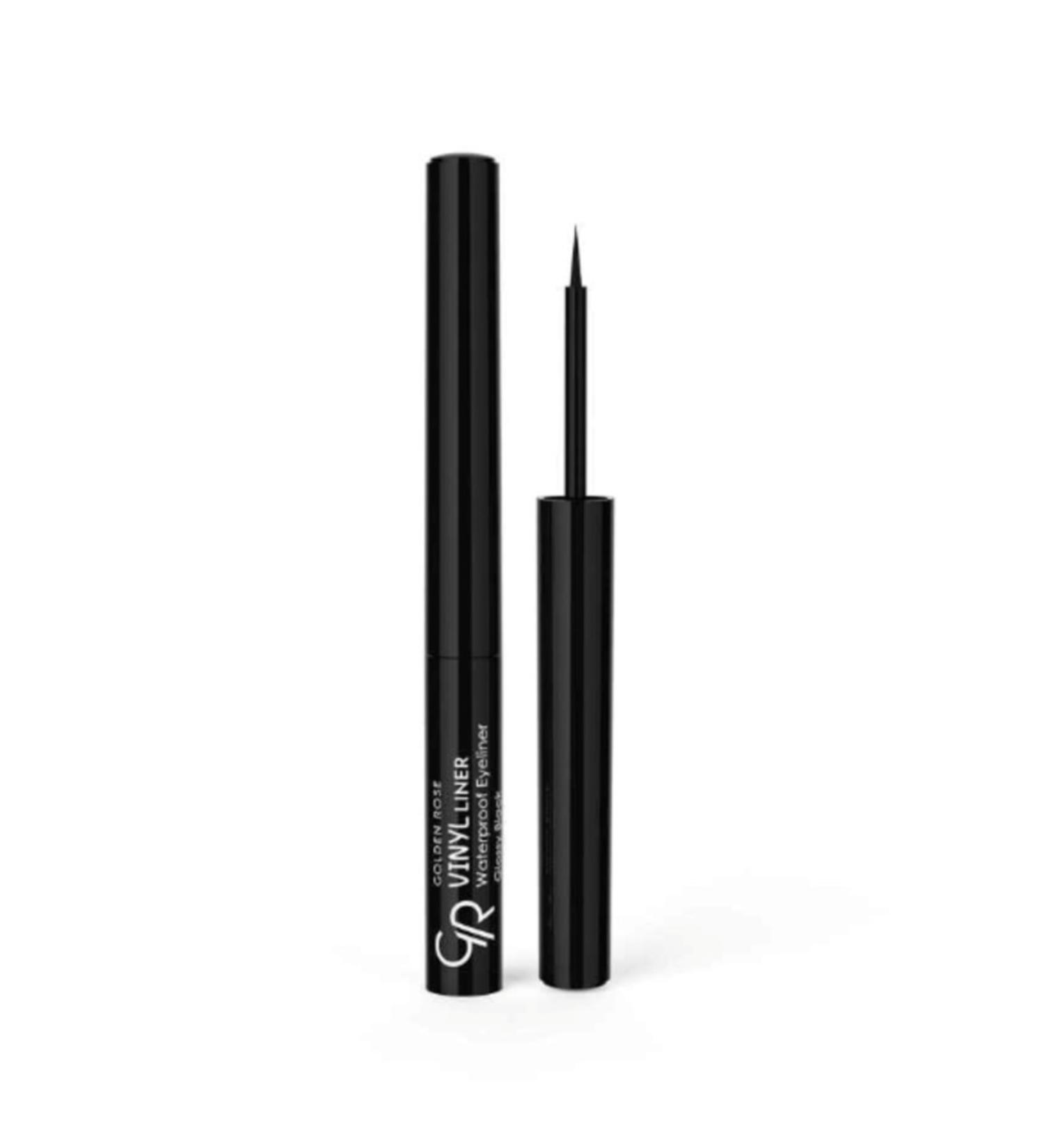 Golden Rose Gr Vinyl Liner Waterproof Eyeliner Glossy Black - Waterproof Eyeliner