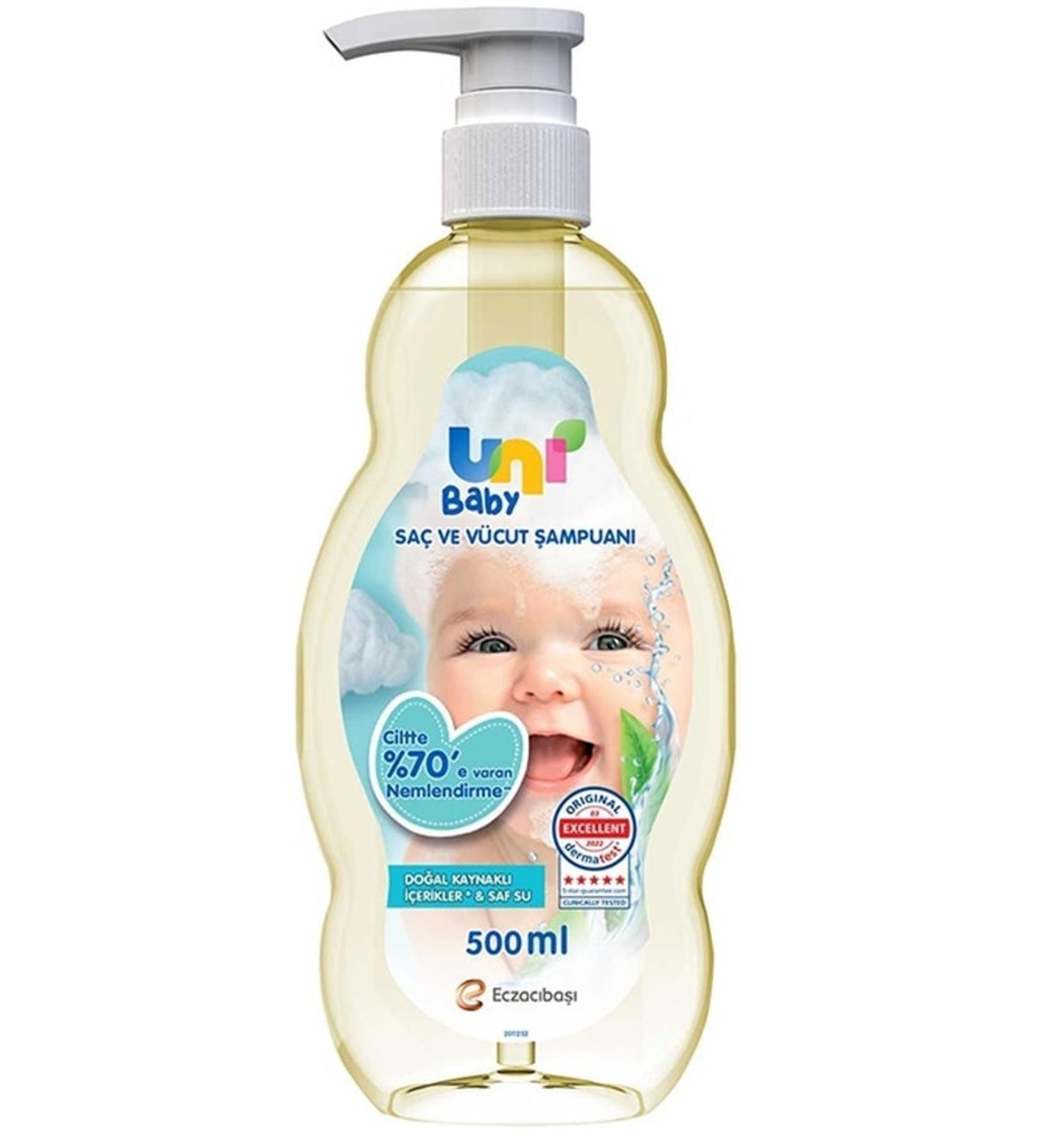 Uni Baby Hair and Body Shampoo 500 Ml - Buy Online on GoSupps.com
