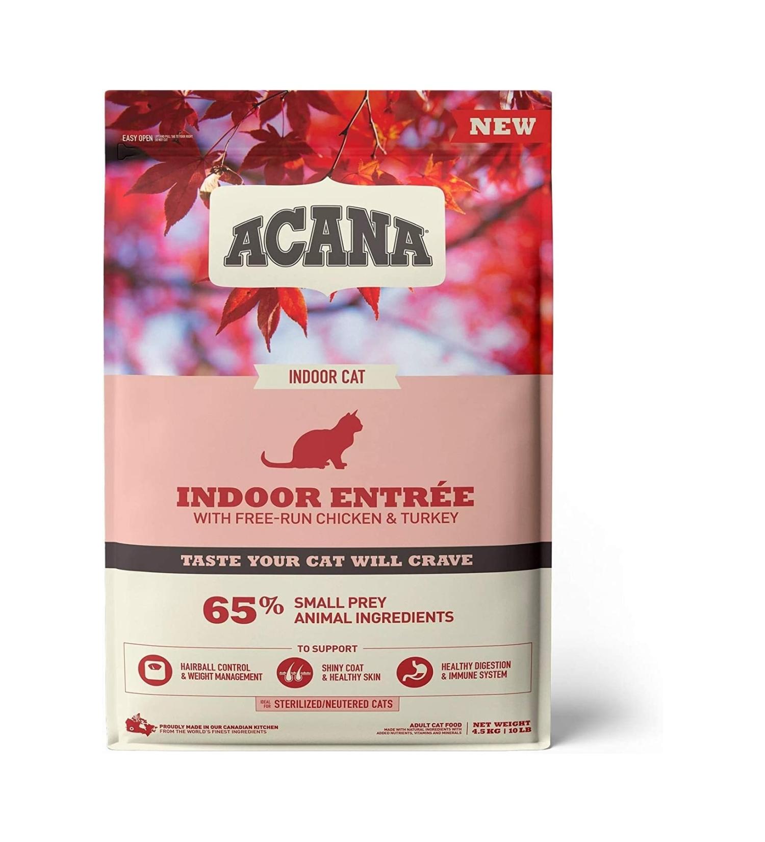 HECTOR EMPORIUM Acana Indoor Entree Sterilized Adult Cat Food 4.5kg