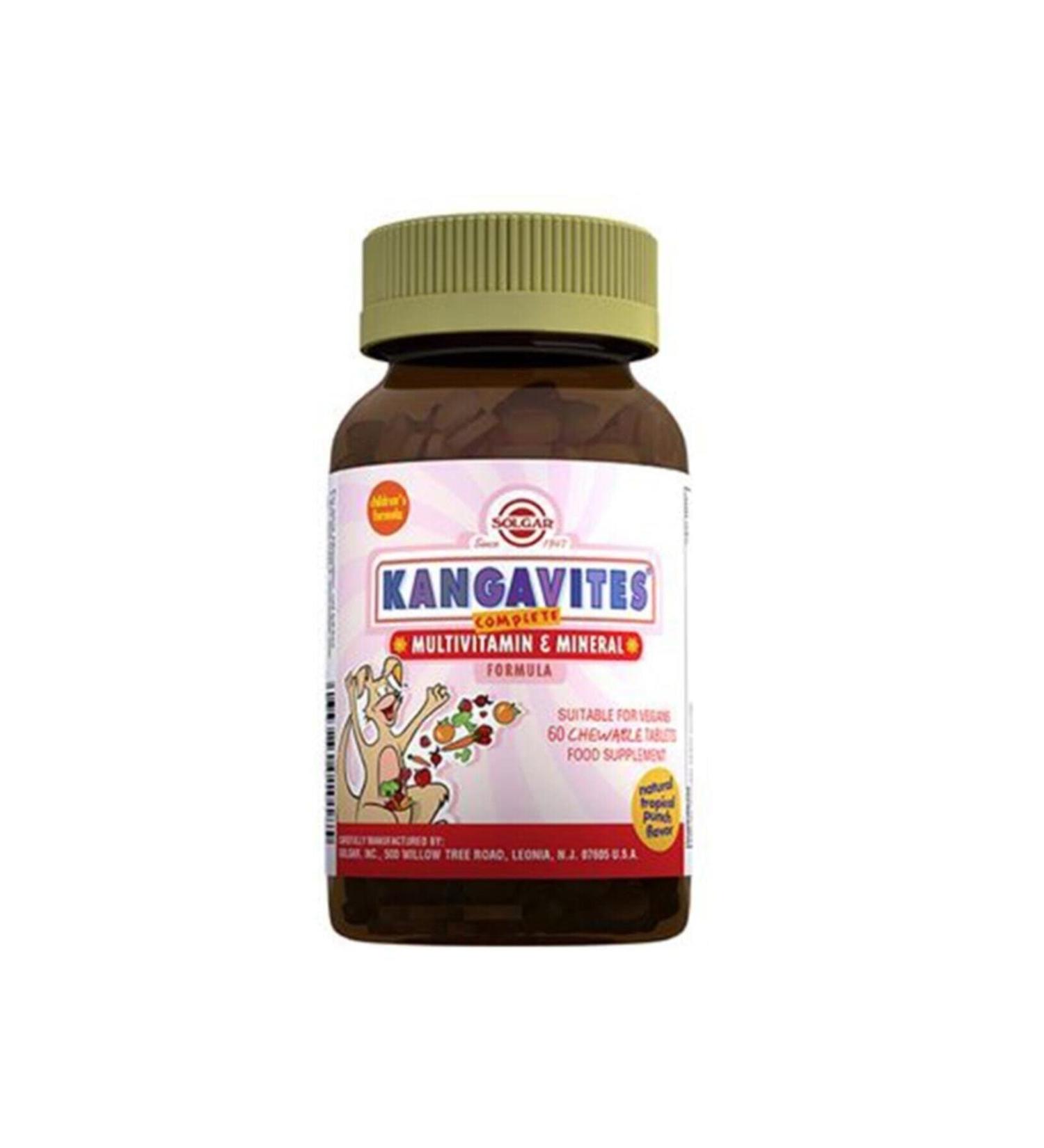 Solgar Kangavites Multivitamin & Mineral 60 Chewable Tablets