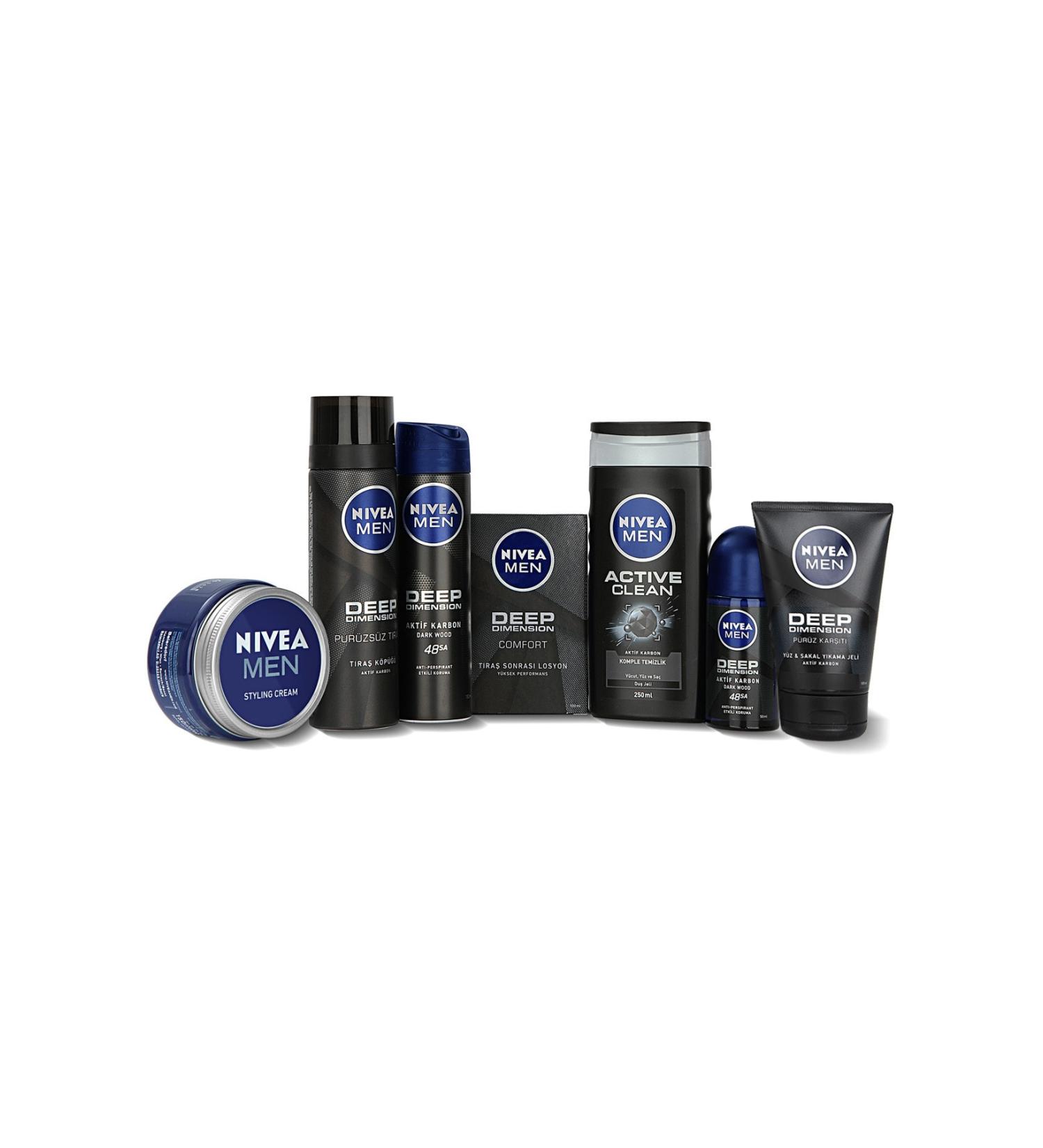 NIVEA Men Men's Skin Care Set + Styling Conditioner 150 ml
