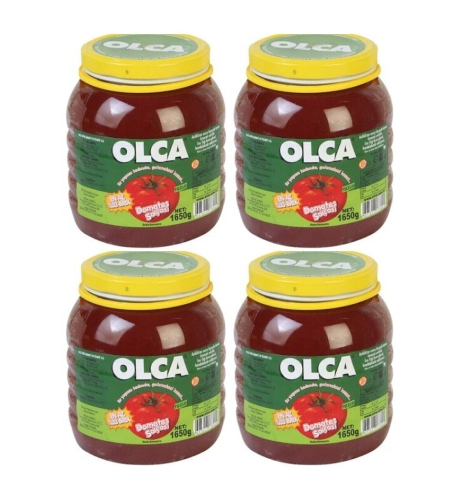 Olca Tomato Paste 1650 gr X 4 (Total 6600 gr)