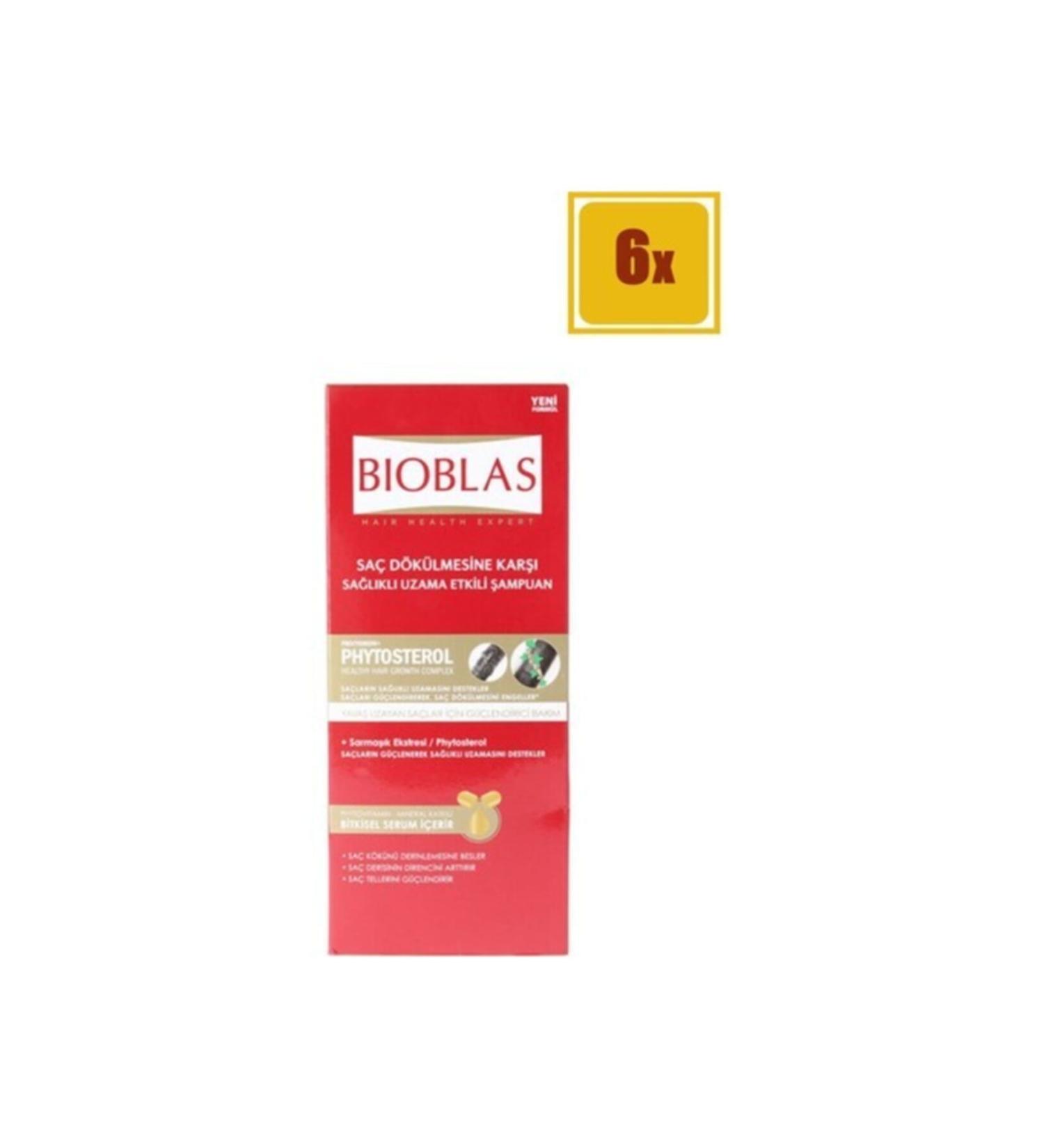 Bioblas Pro Shampoo for Slow Growing Hair 360 ml Set of 6