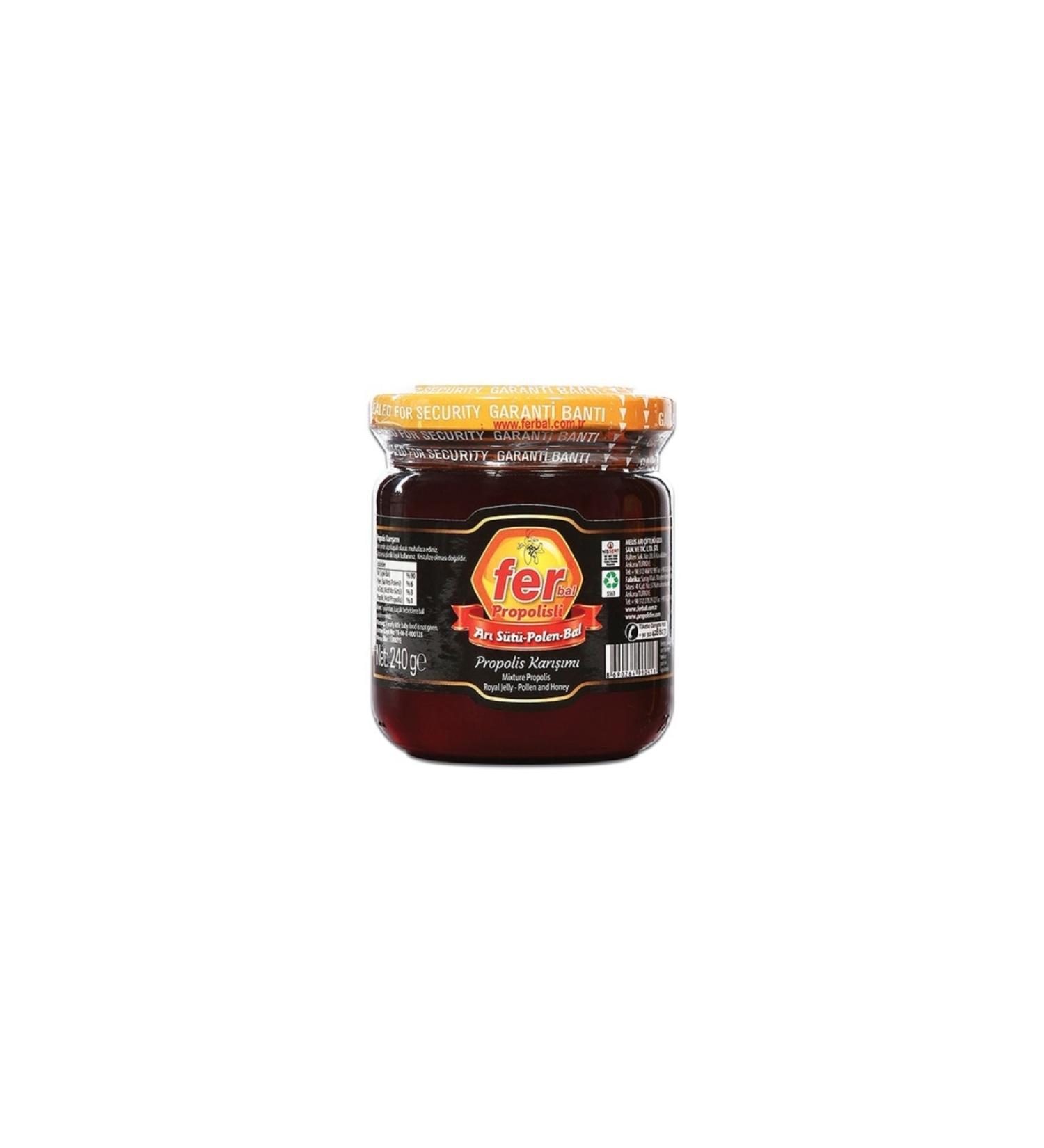 Ferbal Royal Jelly Honey Pollen Propolis Mixture 240 gr
