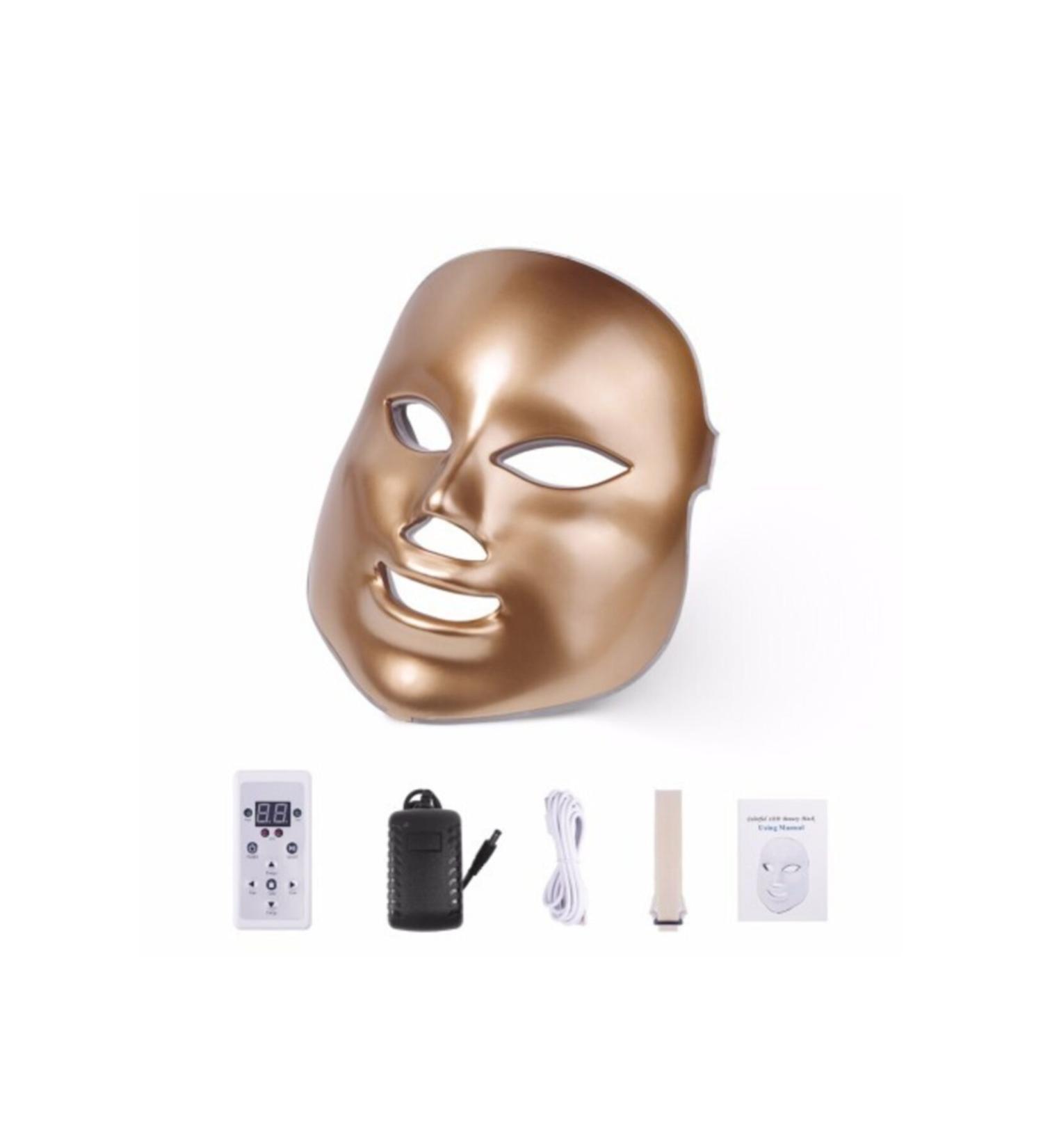 YMR Led Mask 3 Different Multi Function Gold
