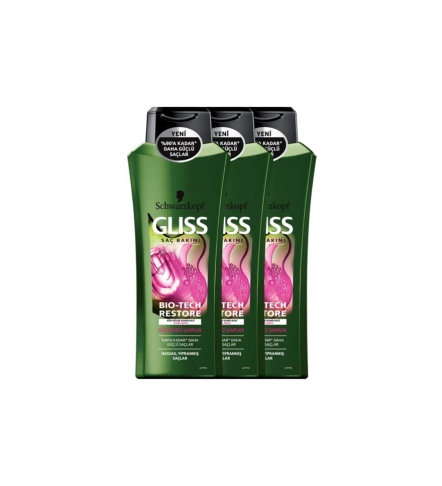 Gliss Bio-tech Strengthening Shampoo 525 Ml X 3 Pieces