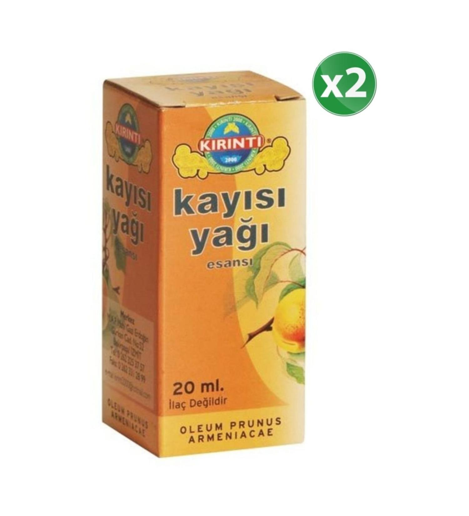 KIRINTI 2000 Apricot Oil 20 Cc (2 Pieces)