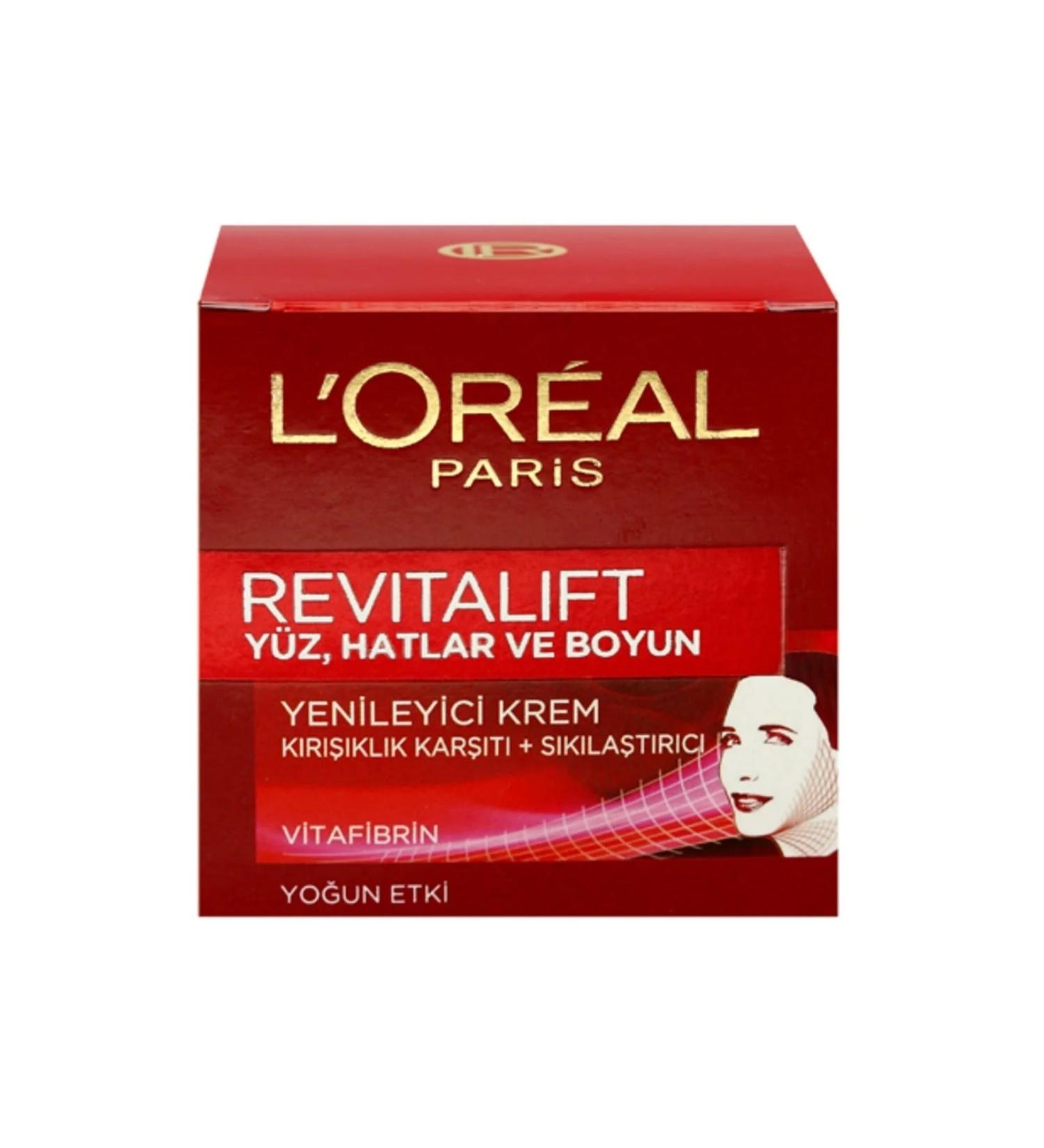 L'Oreal Paris Revitalift Face Lines & Neck Anti-Wrinkle and Firming Care Cream 50 Ml Kzmprt