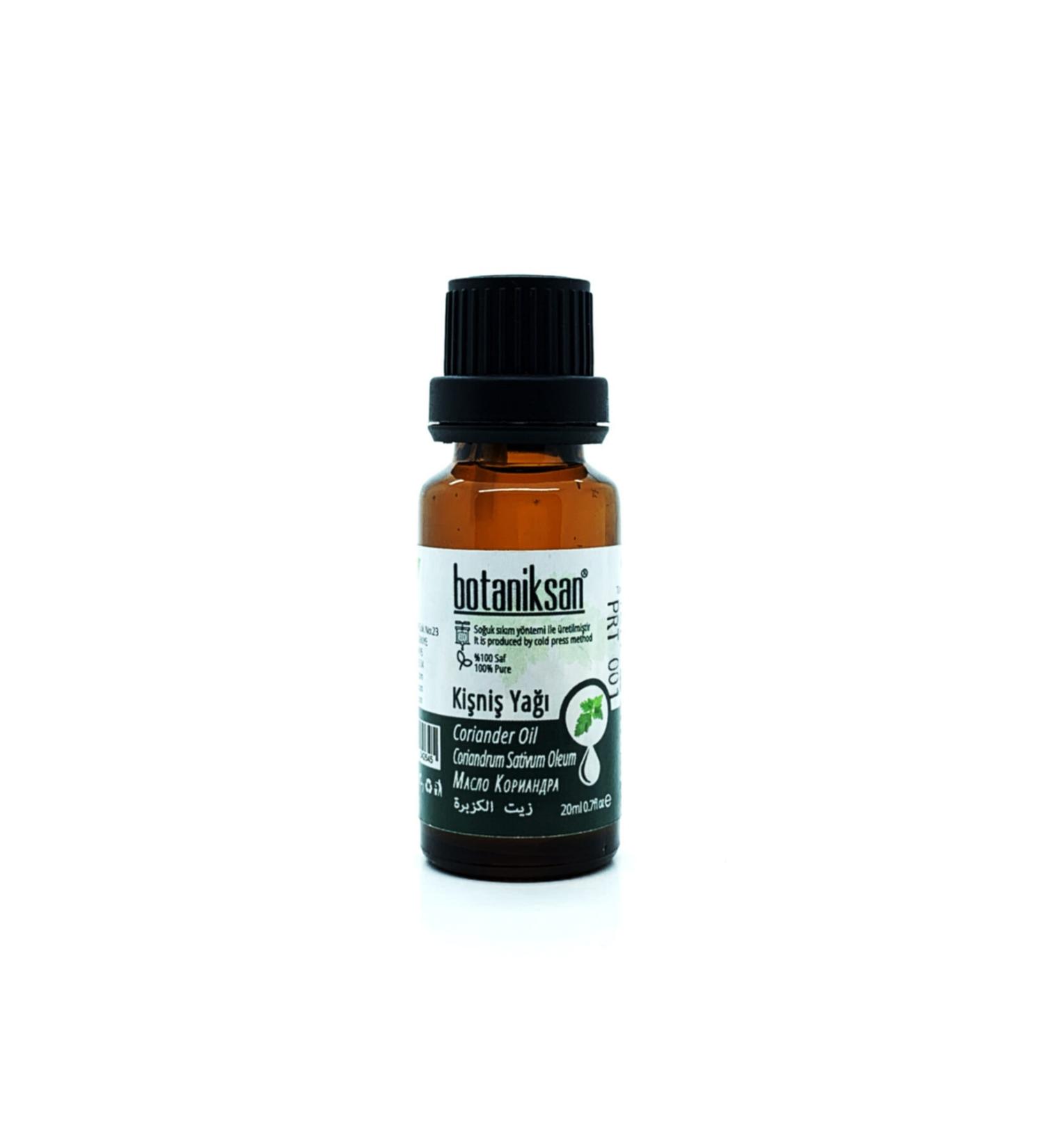 botaniksan Coriander Oil 20ml Cold Pressed Pure Natural Additive-Free