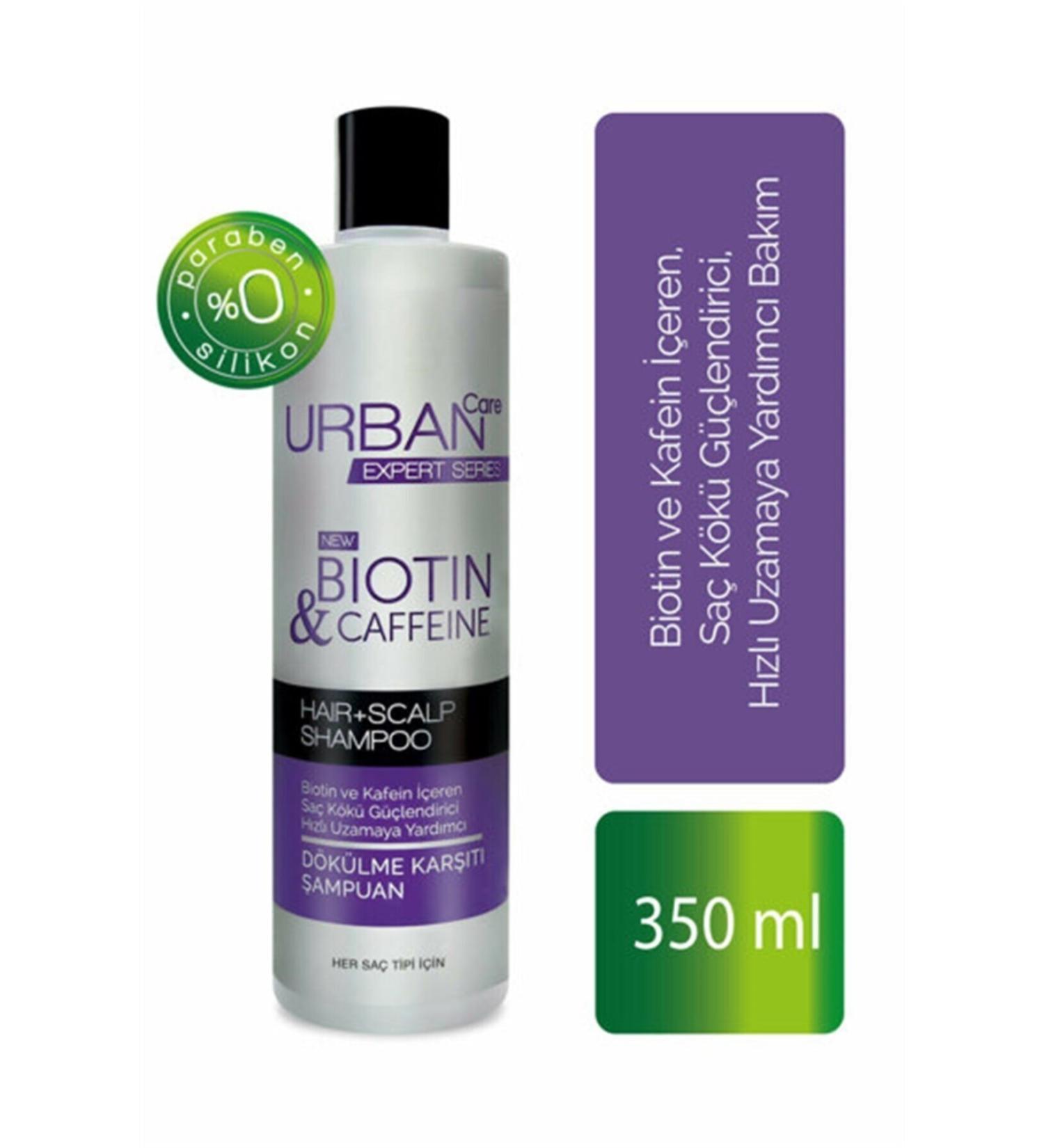 D nya Urban Care Biotin and Caffeine Hair Root Strengthening Fast Growth Helping Shampoo 350 Ml