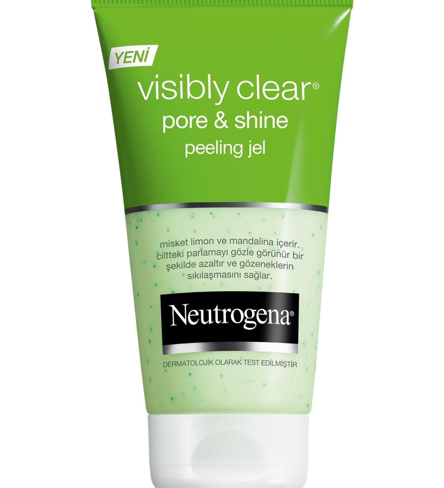 Neutrogena Visibly Clear Pore & Shine Peeling Gel 150 Ml - Lime & Tangerine