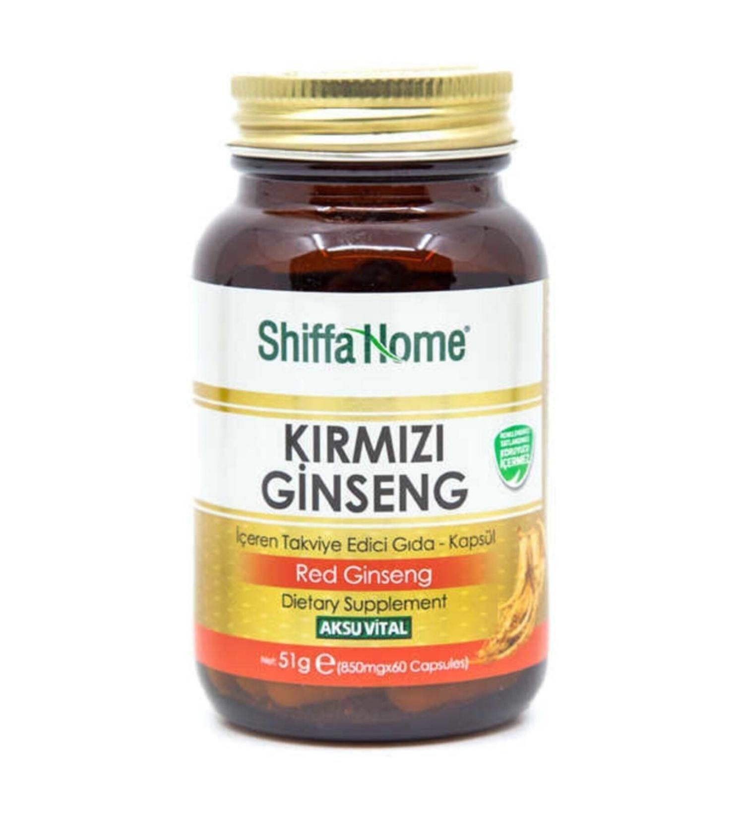 Shiffa Home Red Korean Ginseng Supplementary Food 60 Capsules