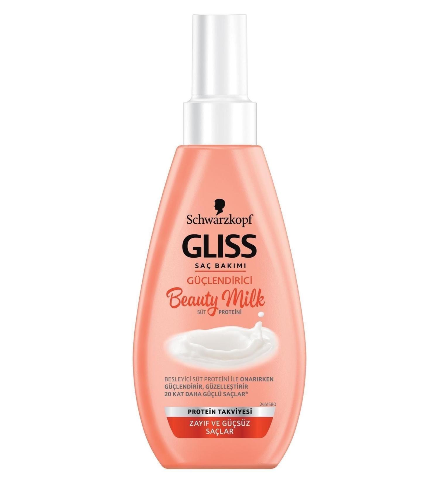 Gliss Schwarzkopf Beauty Milk-Strengthening Hair Care Milk 150 Ml