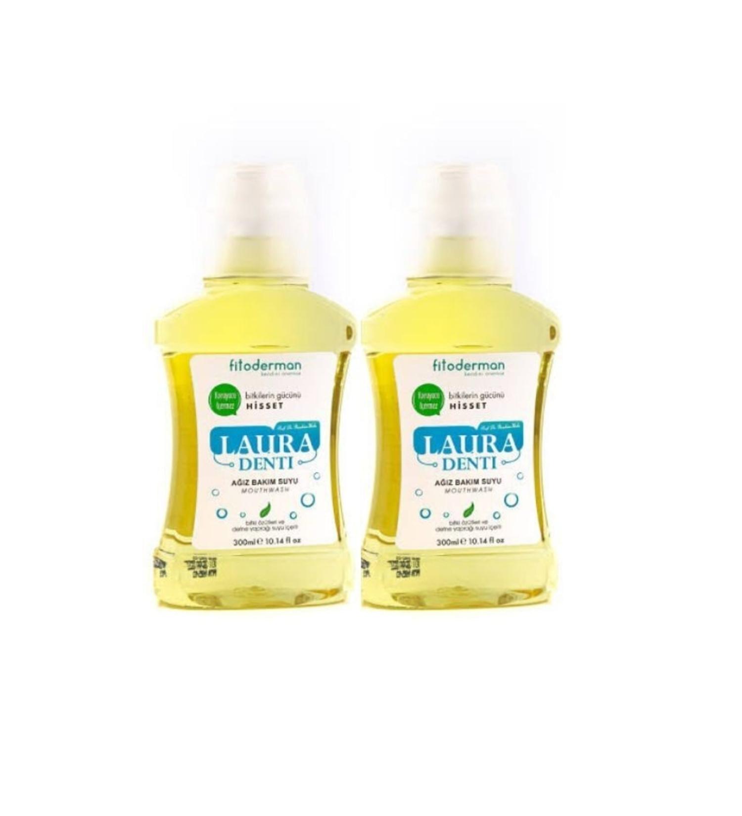 Fitoderman Lauradenti Anti-Plaque Breath Freshening Mouthwash 300 Ml * 2 Pieces