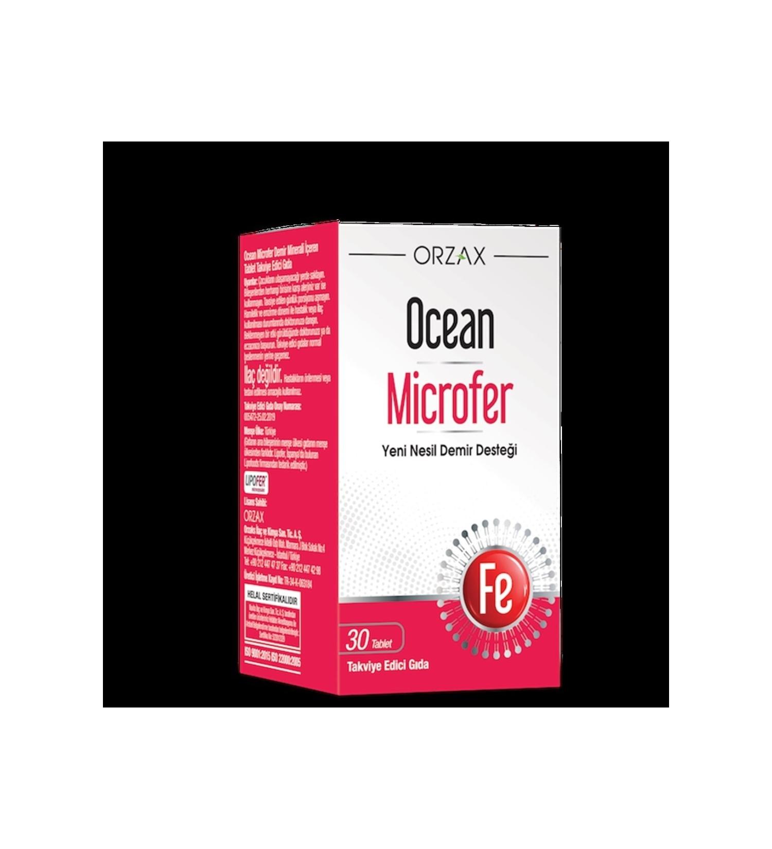 Ocean Microfer Food Supplement 30 Tablets (MIAD:01/2025)