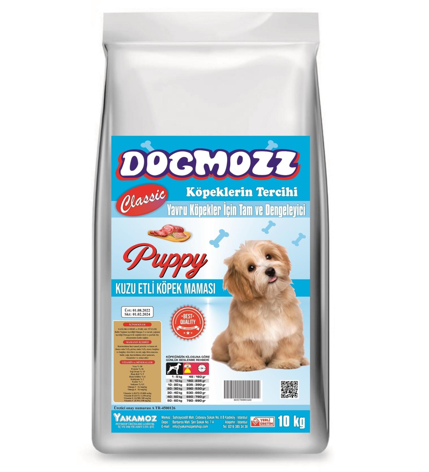 DogMozz Classic Lamb Puppy Food 10 Kg