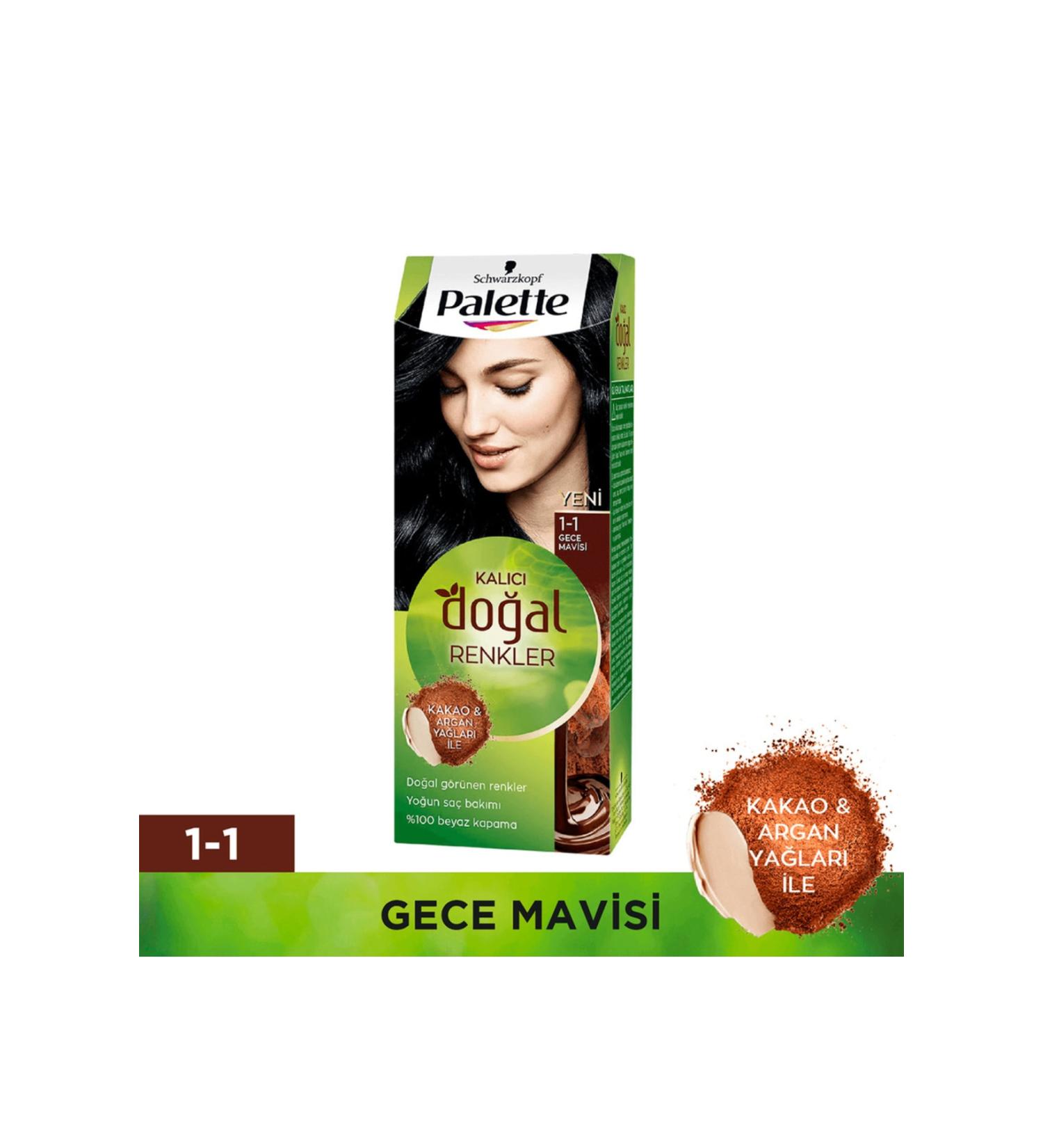 Palette Permanent Natural Colors Hair Dye 1-1 Midnight Blue