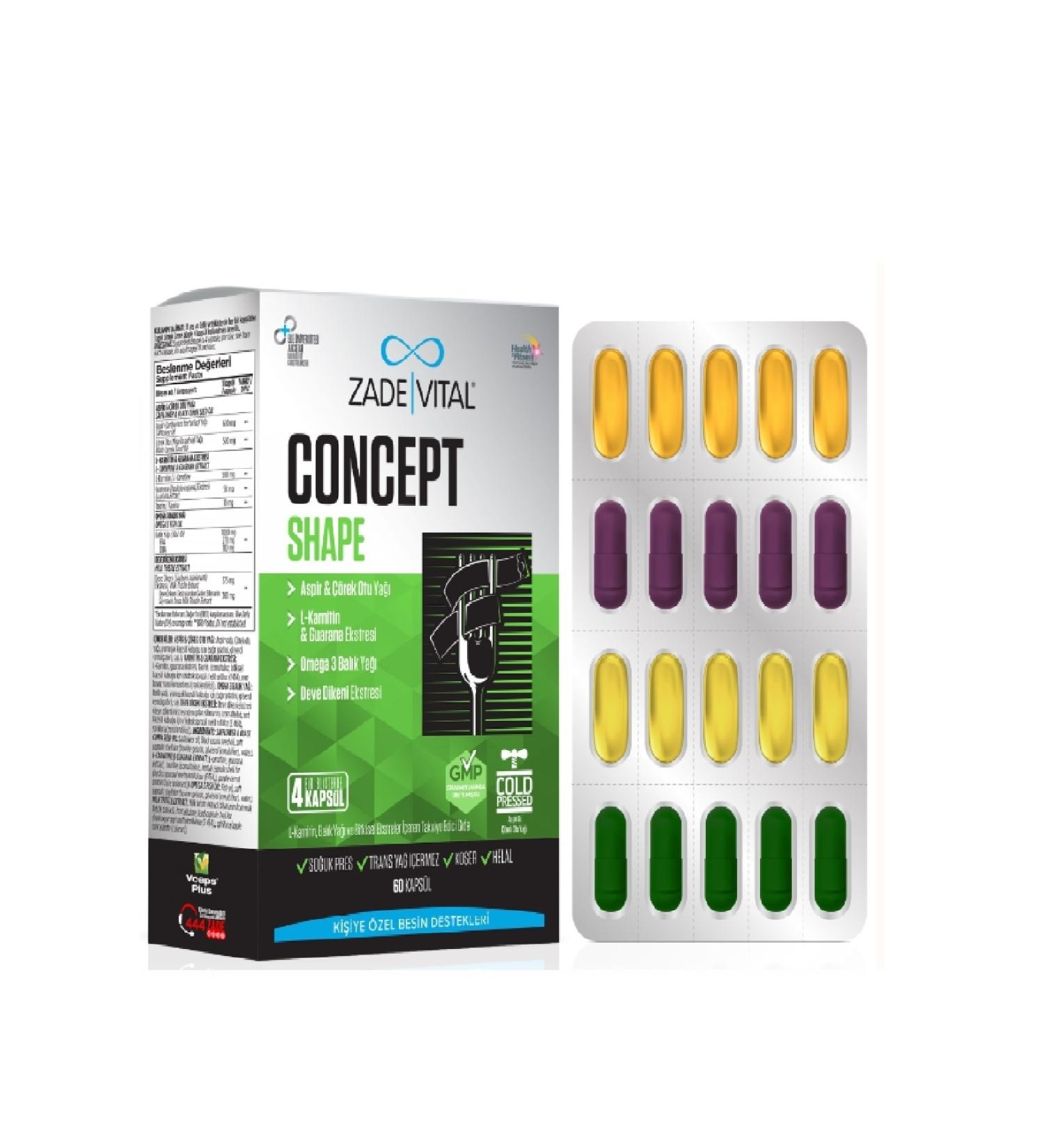 Zade Vital Concept Shape 60 Capsules
