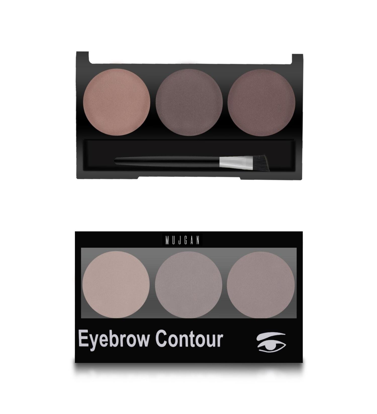 MUJGAN Romantic Flower 3-Pack Eyebrow Shadow 01