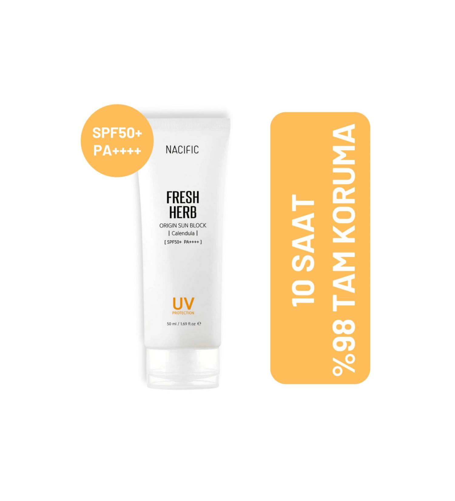 Nacific Fresh Herb Origin Sun Block Spf50+ Pa++++ - Sunscreen Cream - Buy Online on GoSupps.com