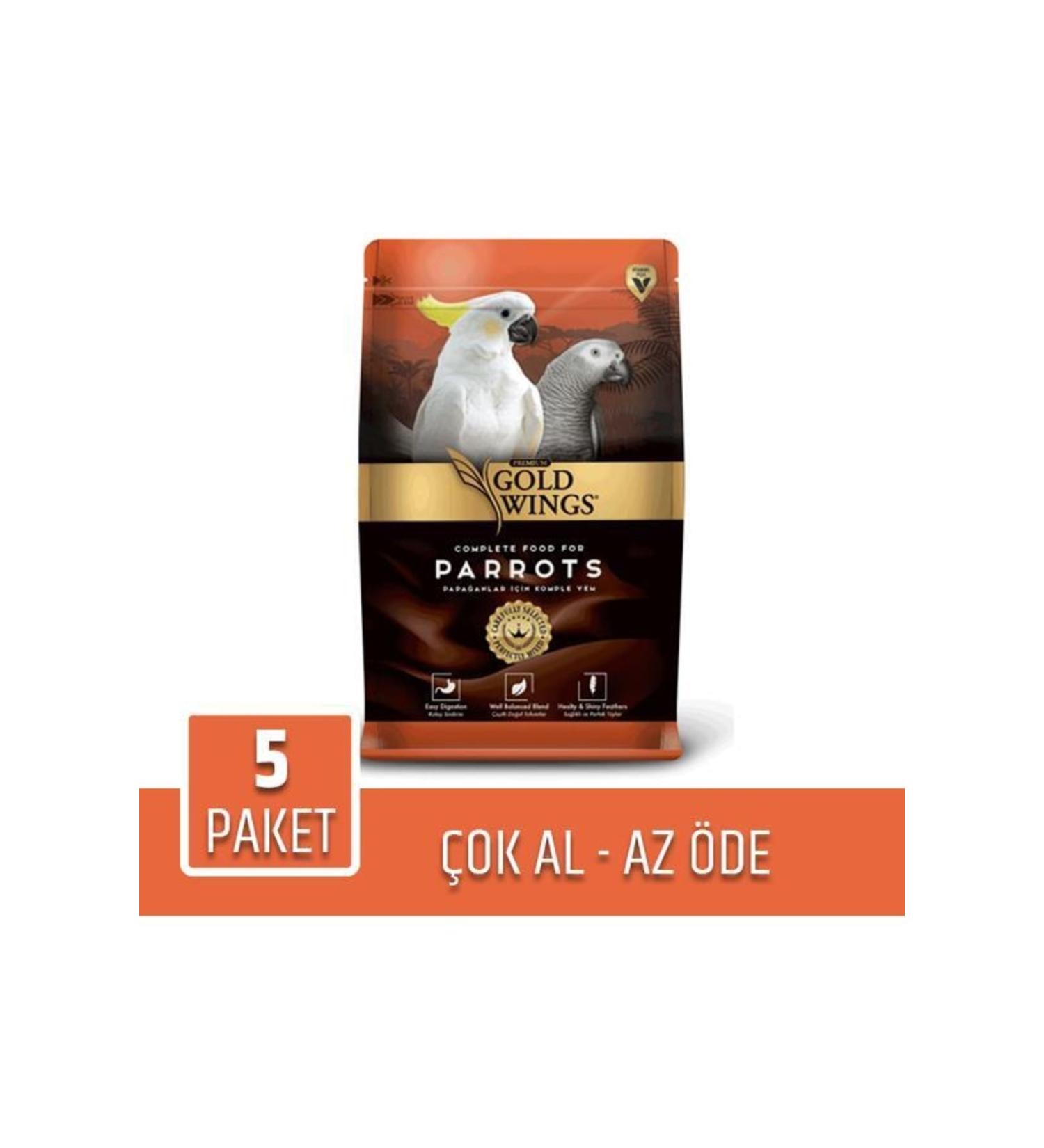 Gold Wings Premium Parrot Food 750gr X 5 Packs