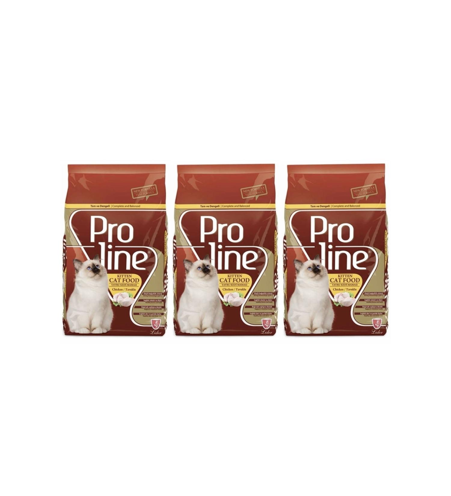 Proline Chicken Kitten Cat Food 1.5 Kg X 3 Pieces