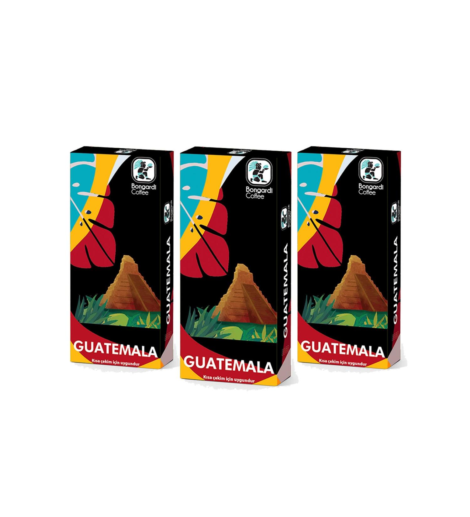 Bongardi Coffee Capsule Coffee 30 Pieces Nespresso Compatible Guatemala