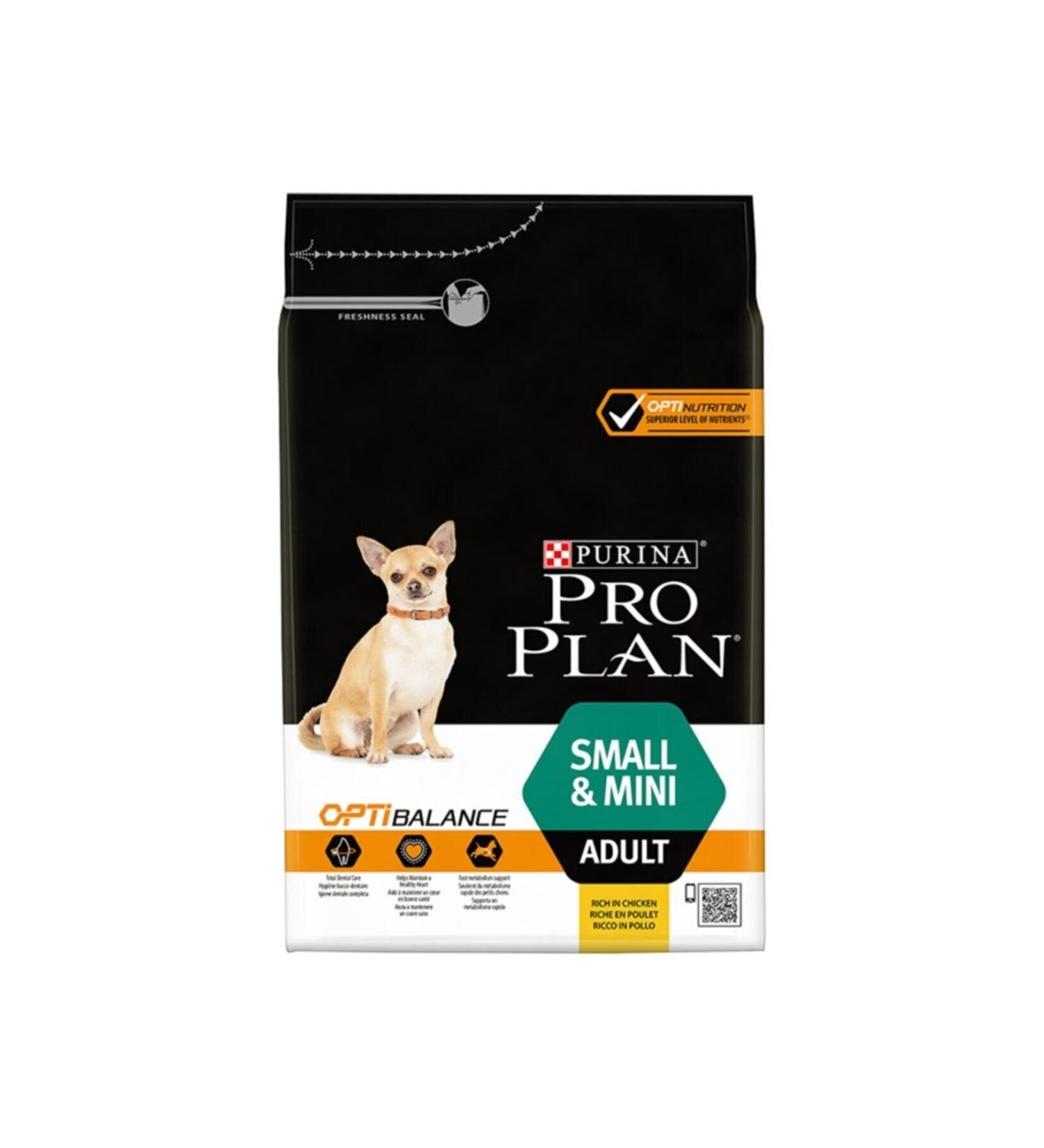 Pro Plan Small Breed Adult Dog Food with Chicken 3 kg