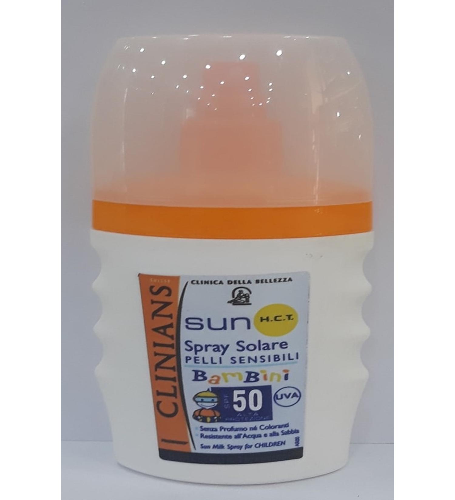 Clinians Sunscreen Lotion For Children And Sensitive Skin Spf 50 Protection Spray 150 Ml