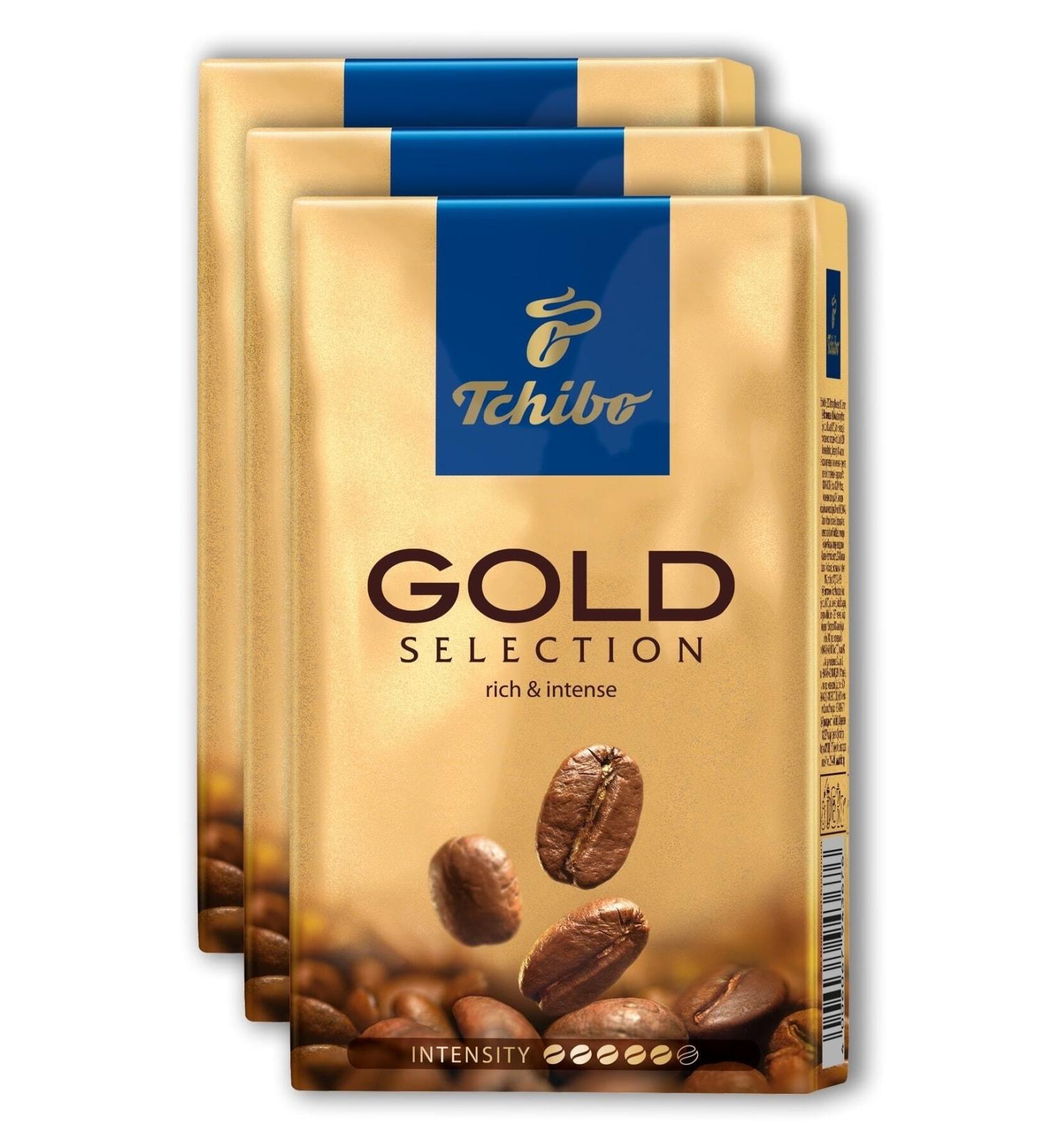 Tchibo Gold Selection Ground Filter Coffee 3 X 250 Gr