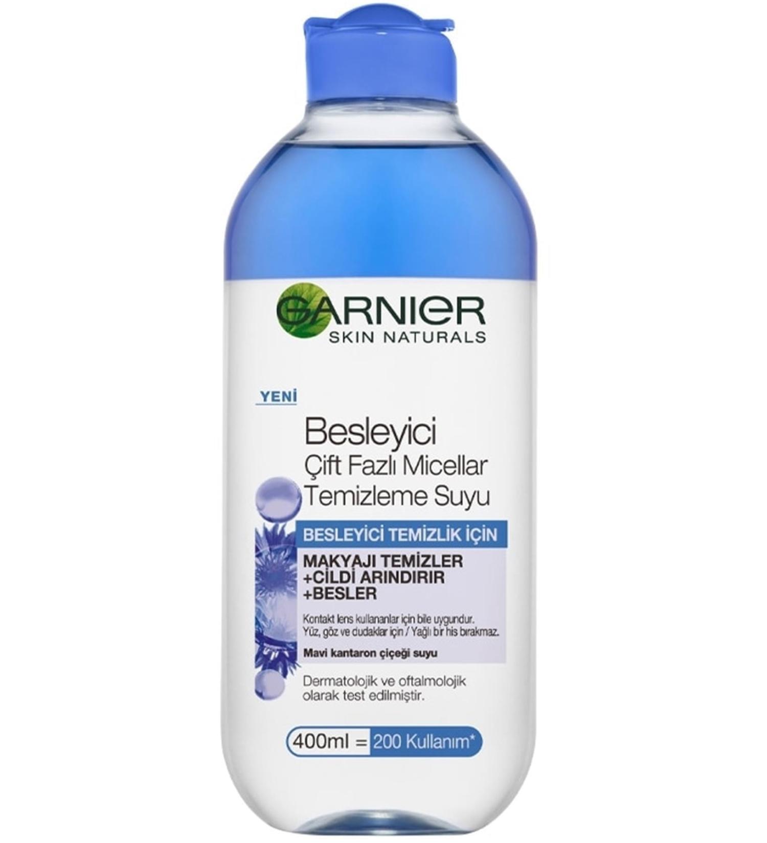 Garnier New Nourishing Purifying Dual Phase Micellar Make-Up Remover Water 400 Ml - Buy Online on GoSupps.com