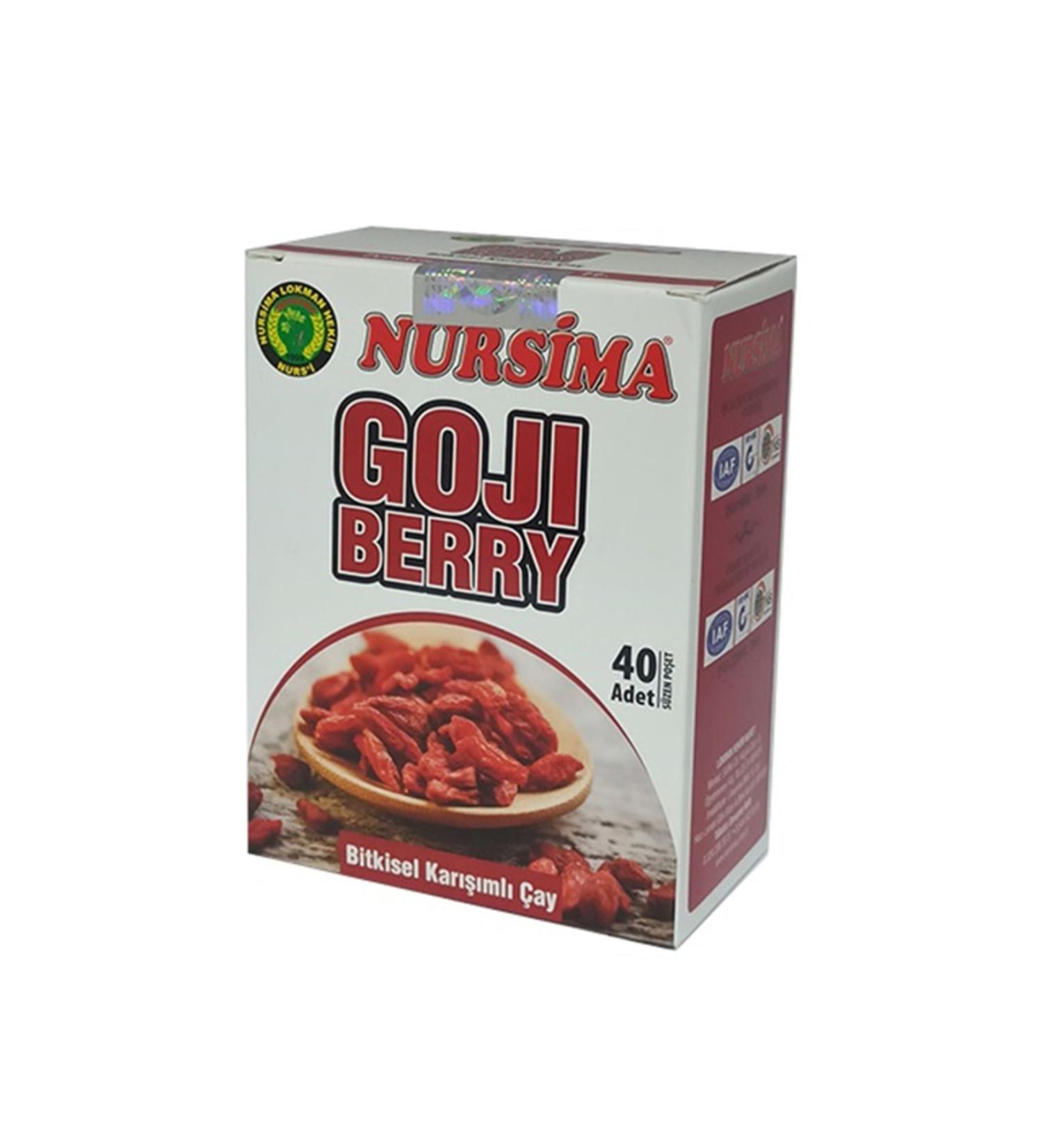 Nursima Goji Berry Herbal Mixed Tea 40 Filter Bags