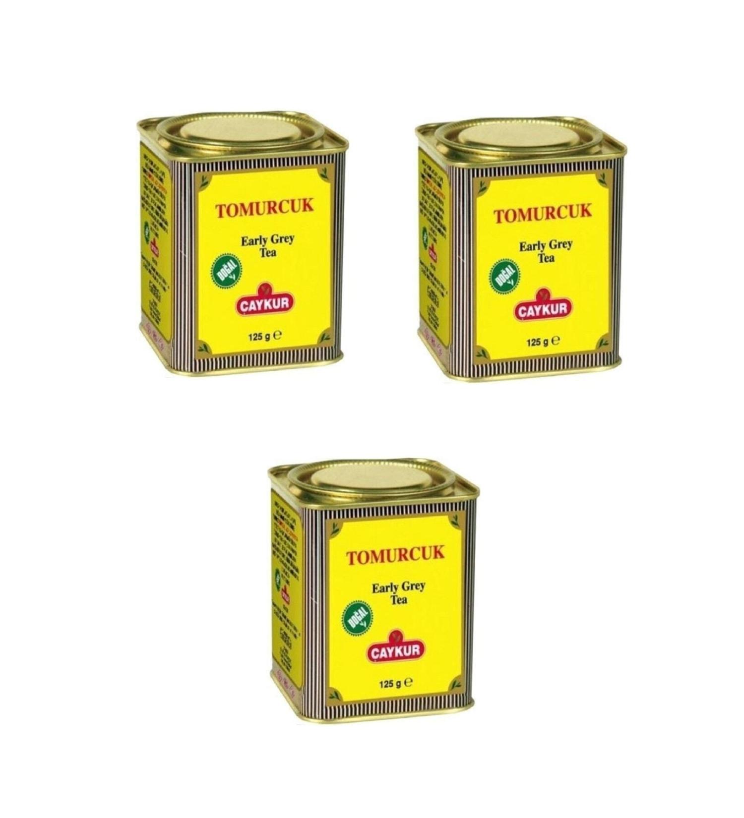 aykur Tomurcuk Tin Bulk Tea 125 Gr X 3 Pieces